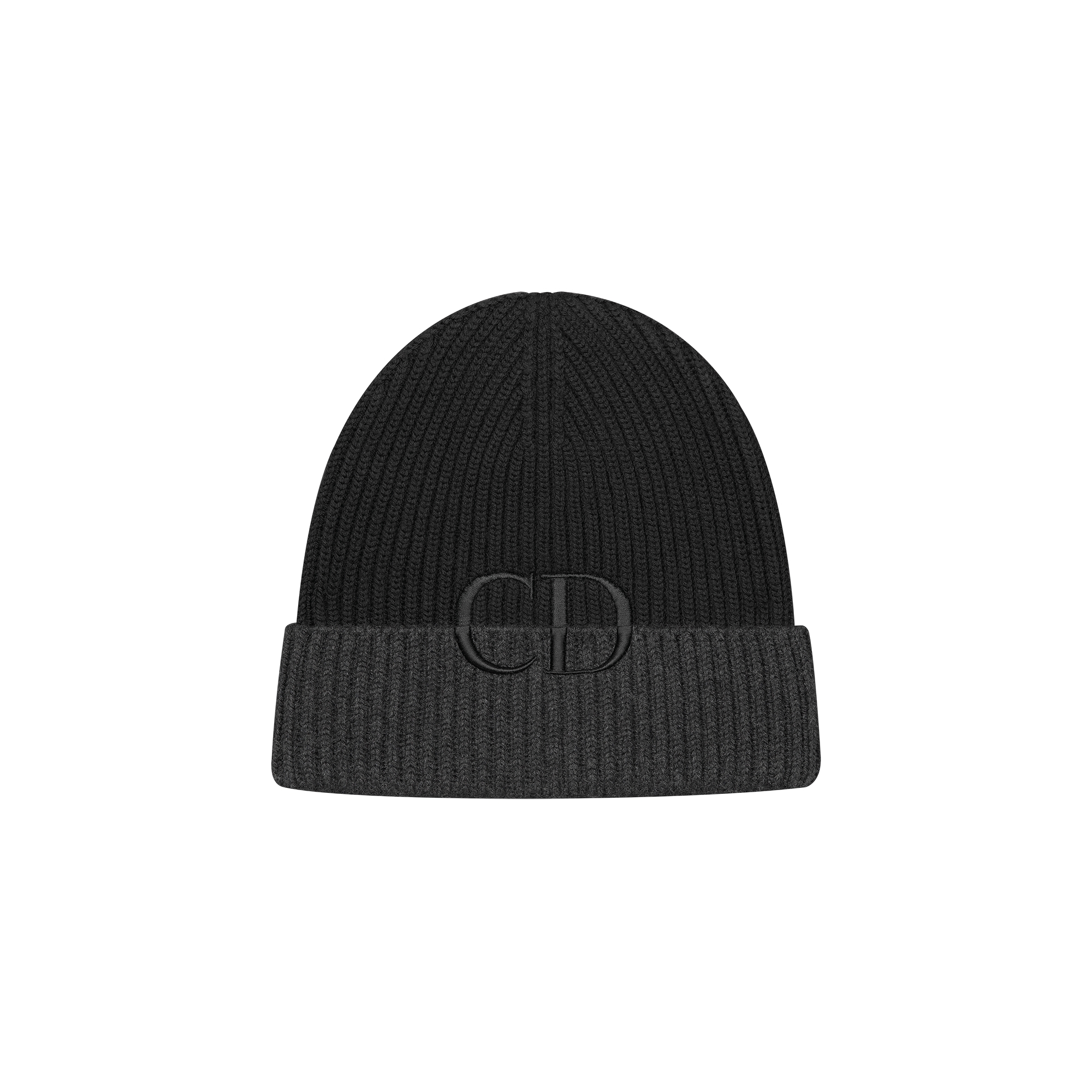  Black and Deep Gray Virgin Wool Knit