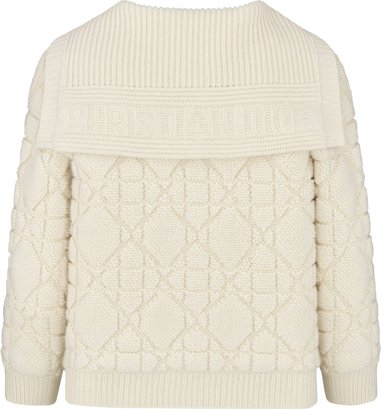 Cannage Cardigan Back view