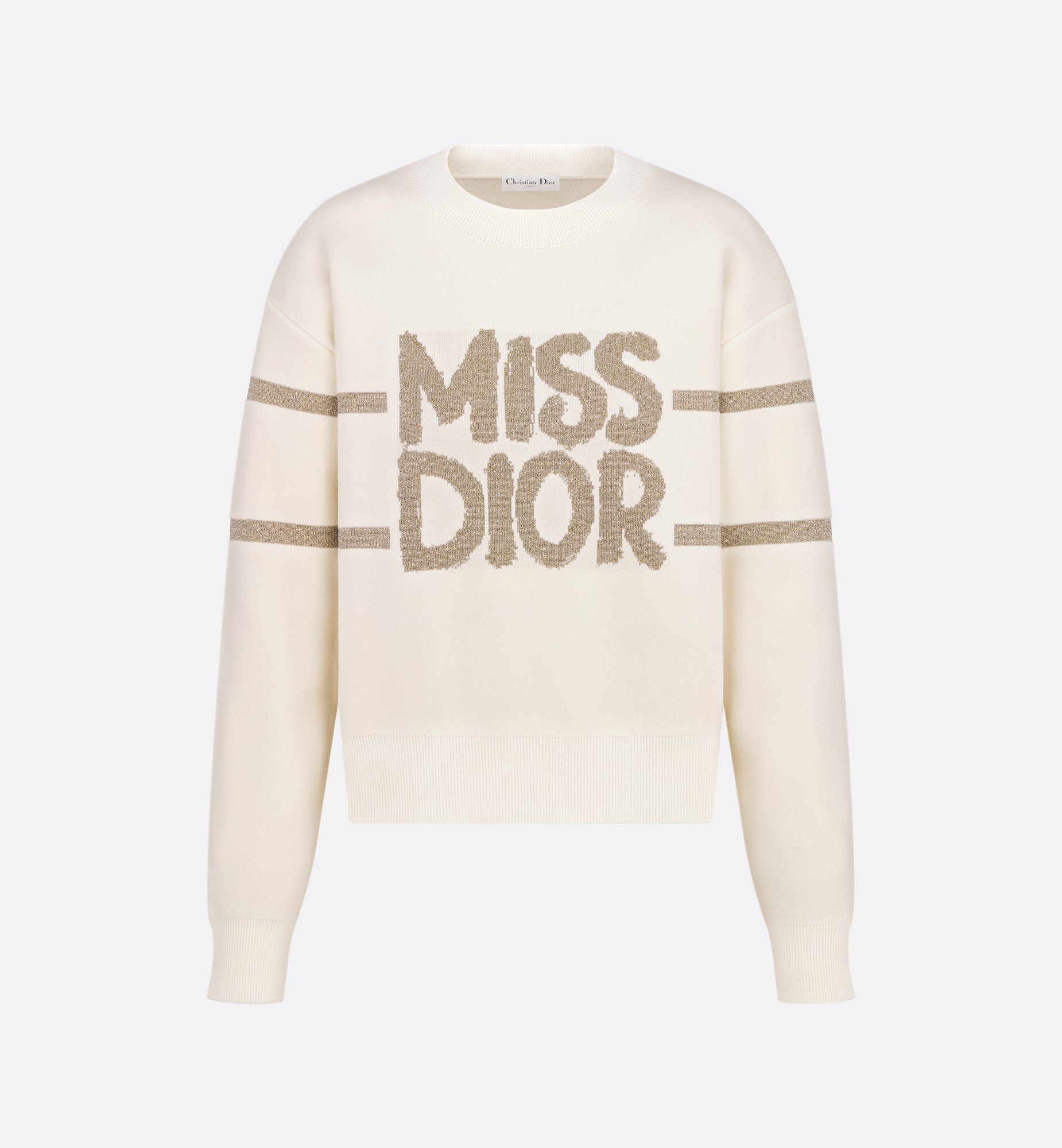 DiorAlps Jacket White Quilted Technical Taffeta with Gold DiorAlps Jacket White Quilted Technical Taffeta with Gold