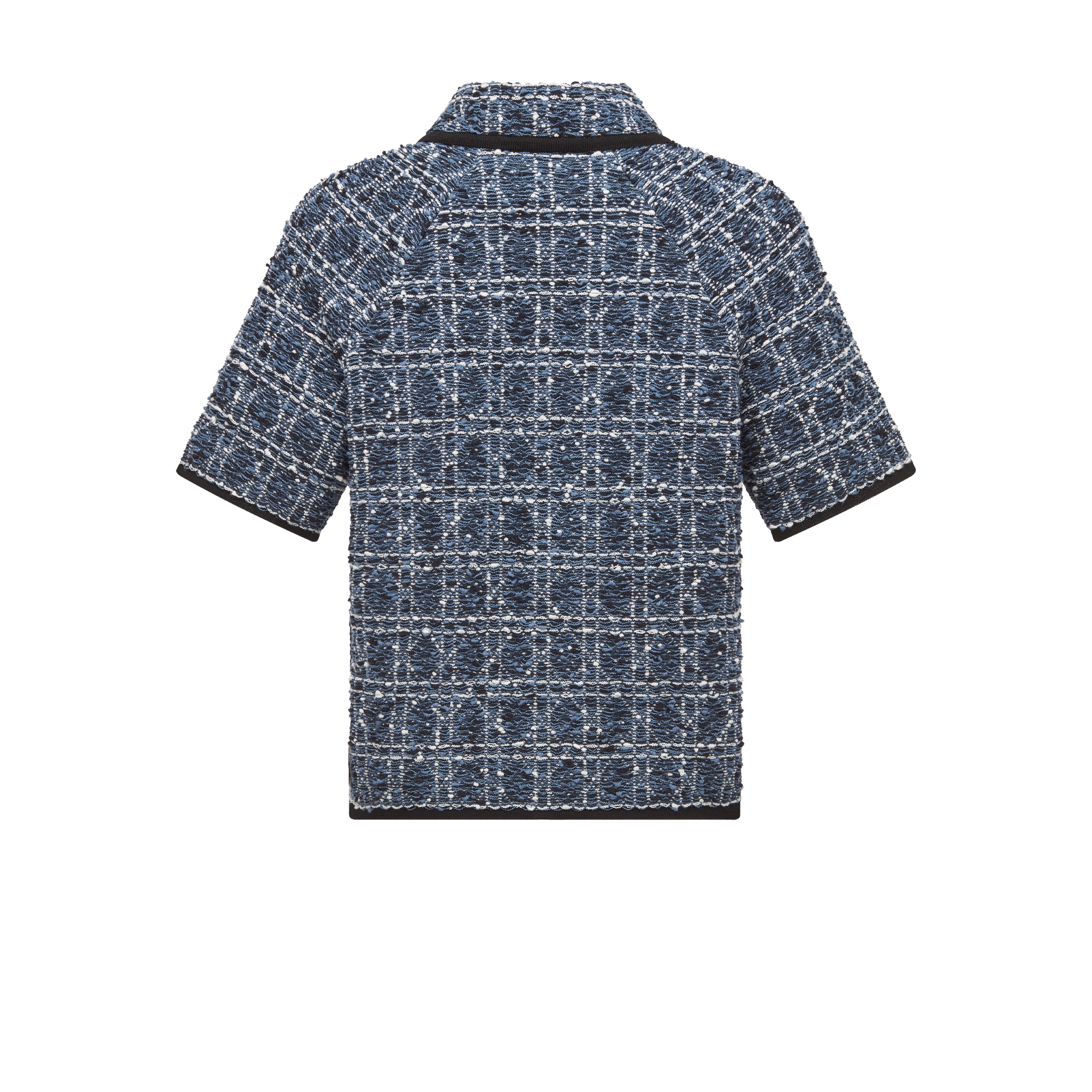 ショートスリーブ ジャケット カナージュ コットンブレンド ツイード E08