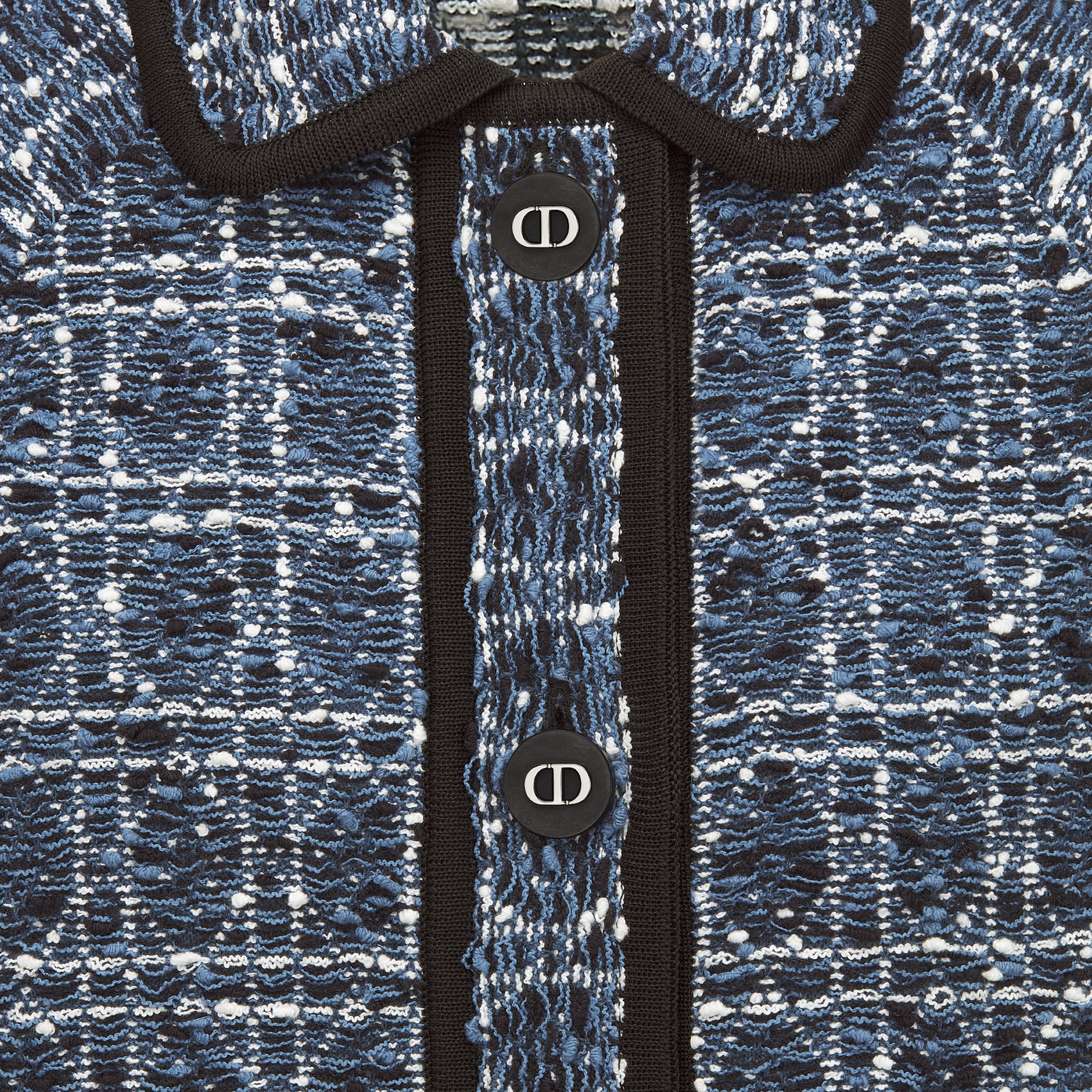 ショートスリーブ ジャケット カナージュ コットンブレンド ツイード E09