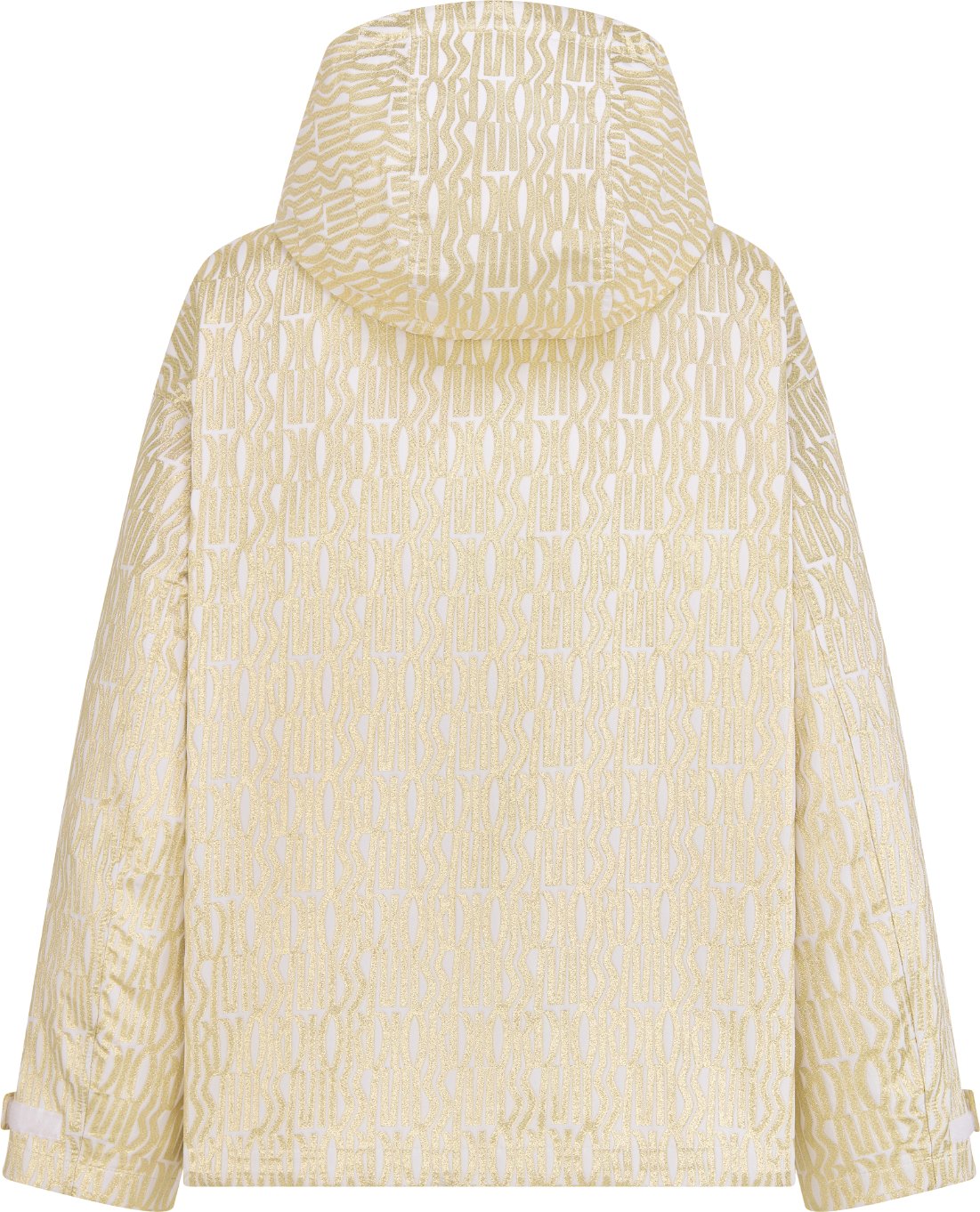 Veste imperméable à capuche Dior Or Vue arrière
