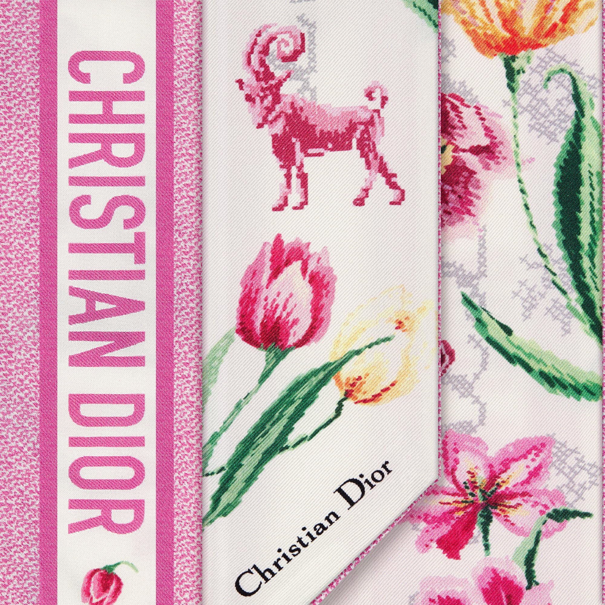 DIOR | Christian Dior 1947 Zodiac おひつじ座 ミッツァ スカーフ シルクツイル