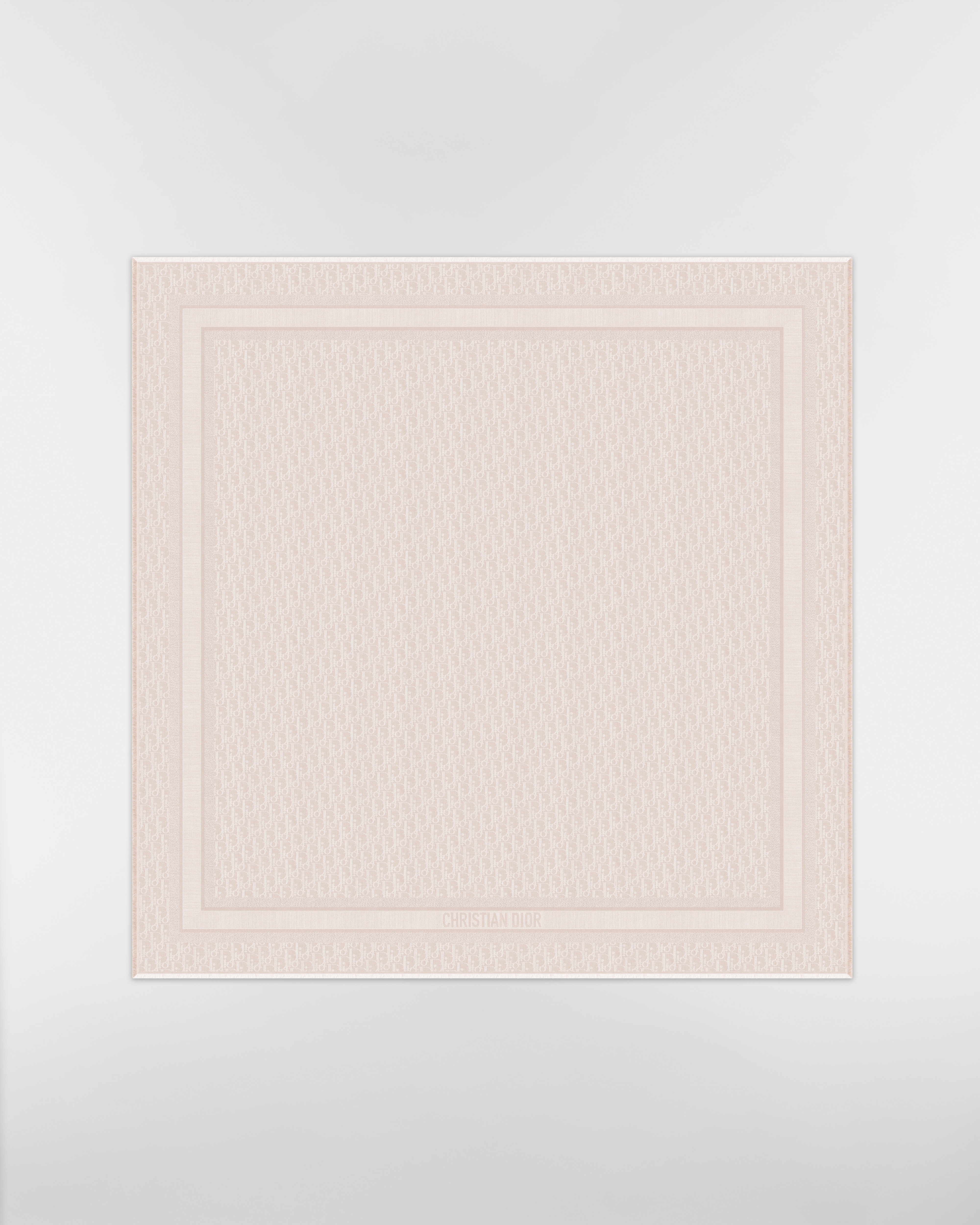 Dior Oblique Shawl Beige Silk, Wool and Cashmere E01