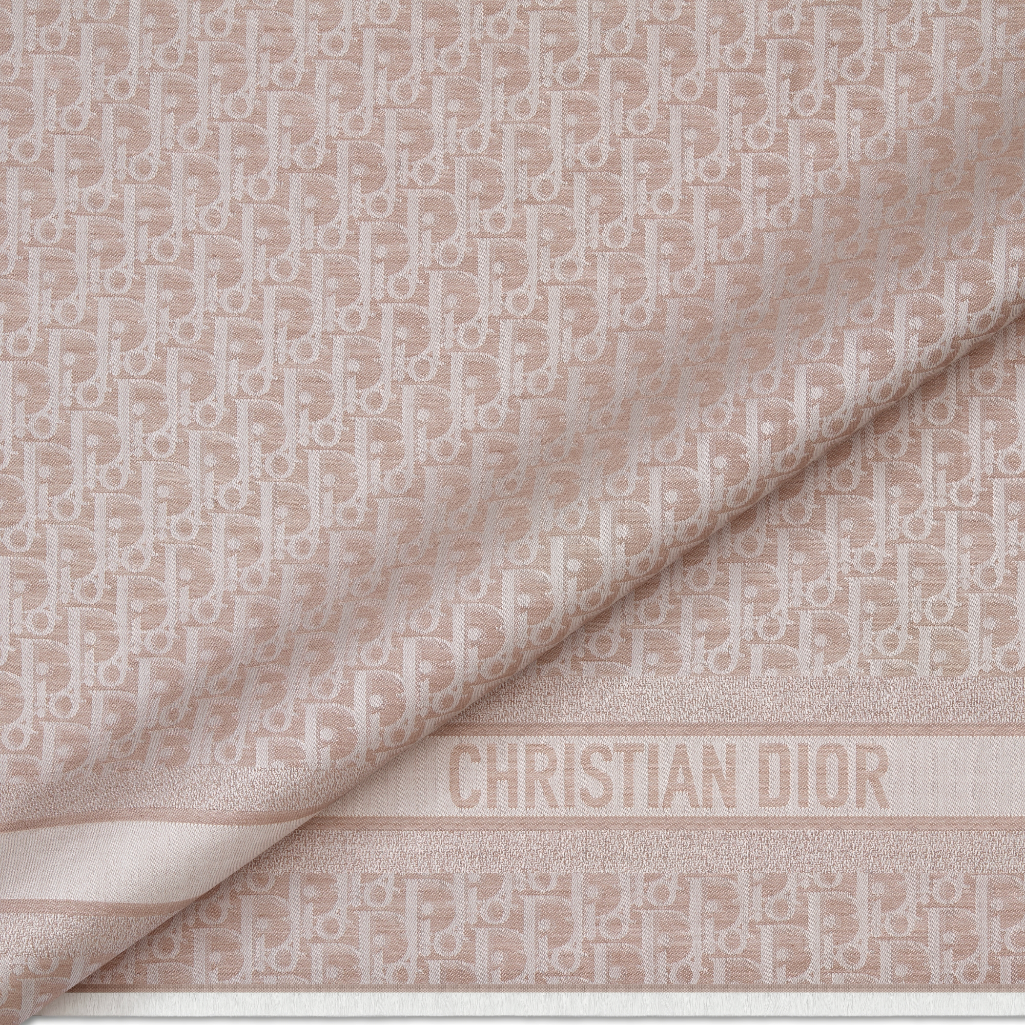 Dior Oblique Shawl Rose des Vents Silk, Wool and Cashmere E09
