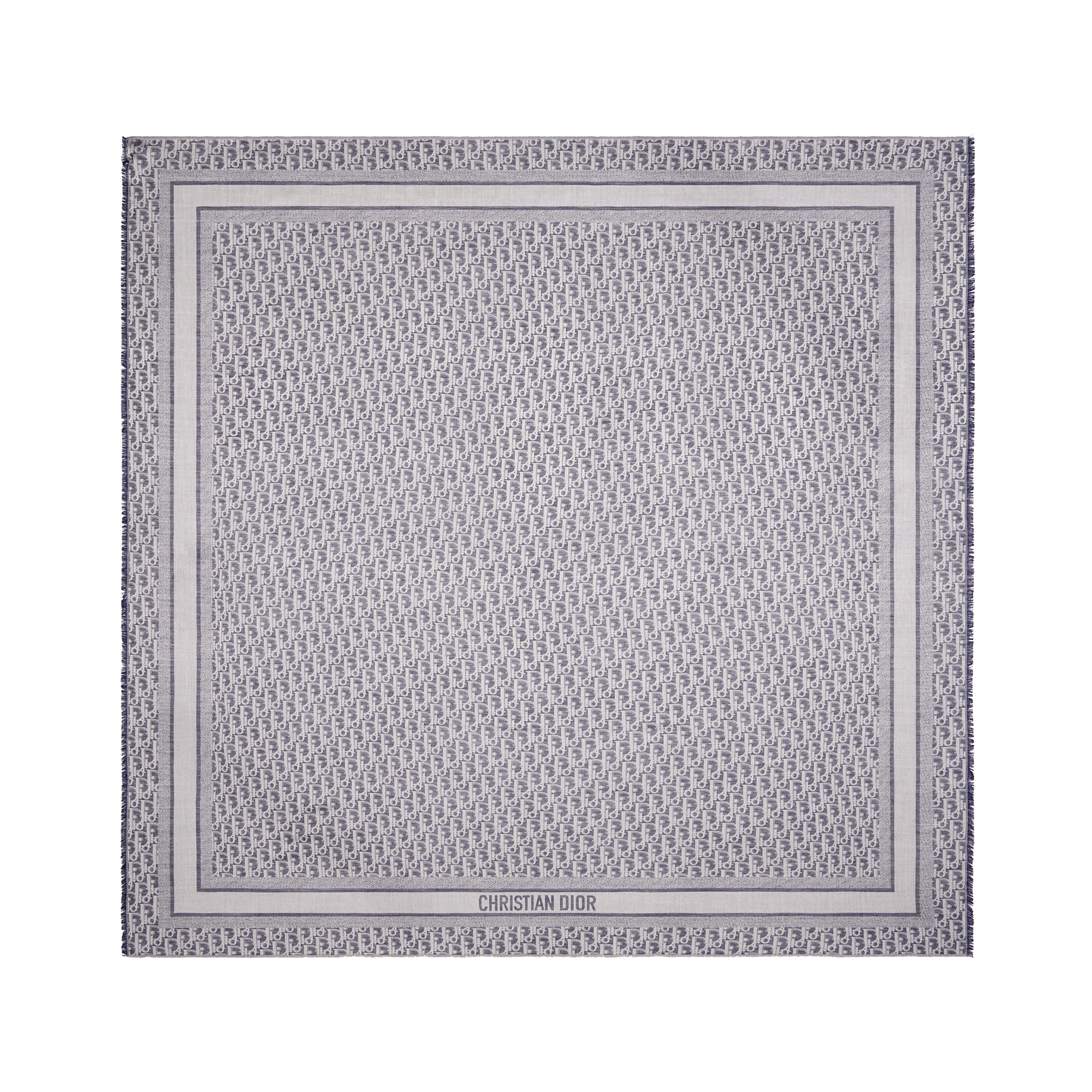  Navy Blue Silk, Wool and Cashmere