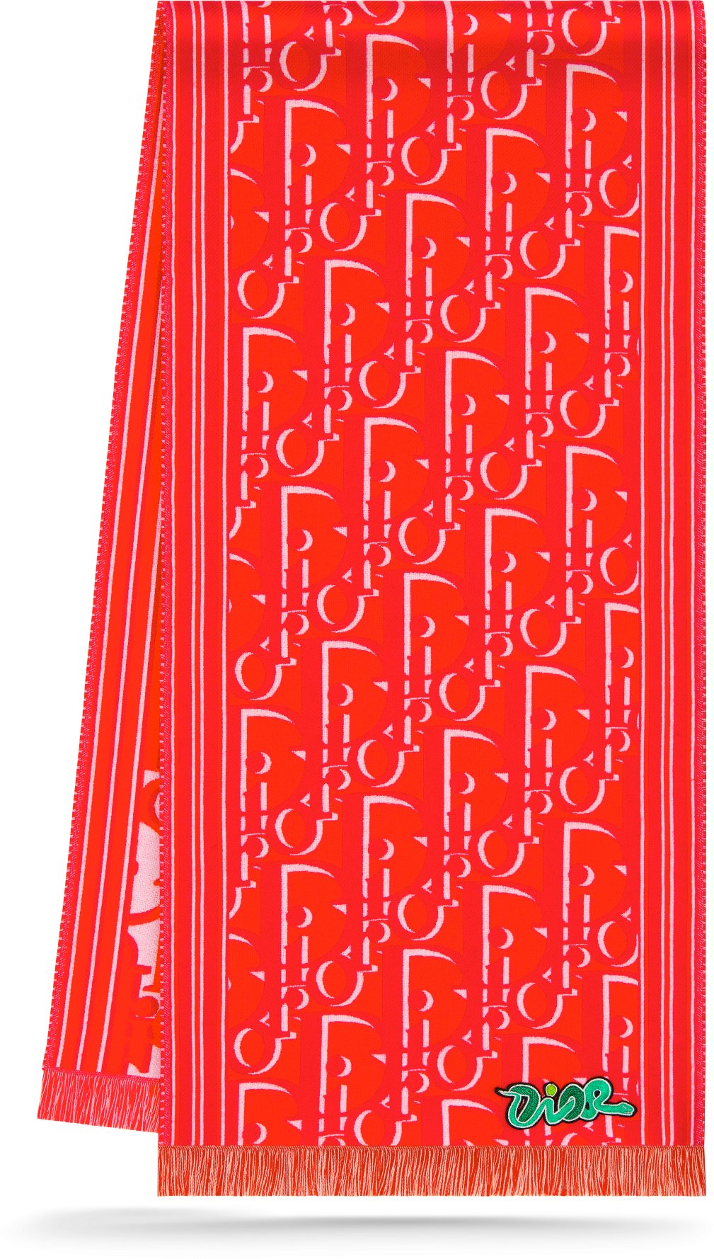 DIOR AND KAWS Scarf Three quarter closed view