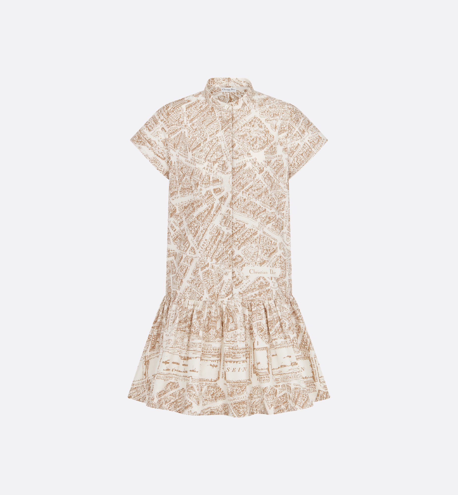 Jacket Beige Plan de Paris Technical Jacquard Taffeta | DIOR Jacket Beige Plan de Paris Technical Jacquard Taffeta | DIOR