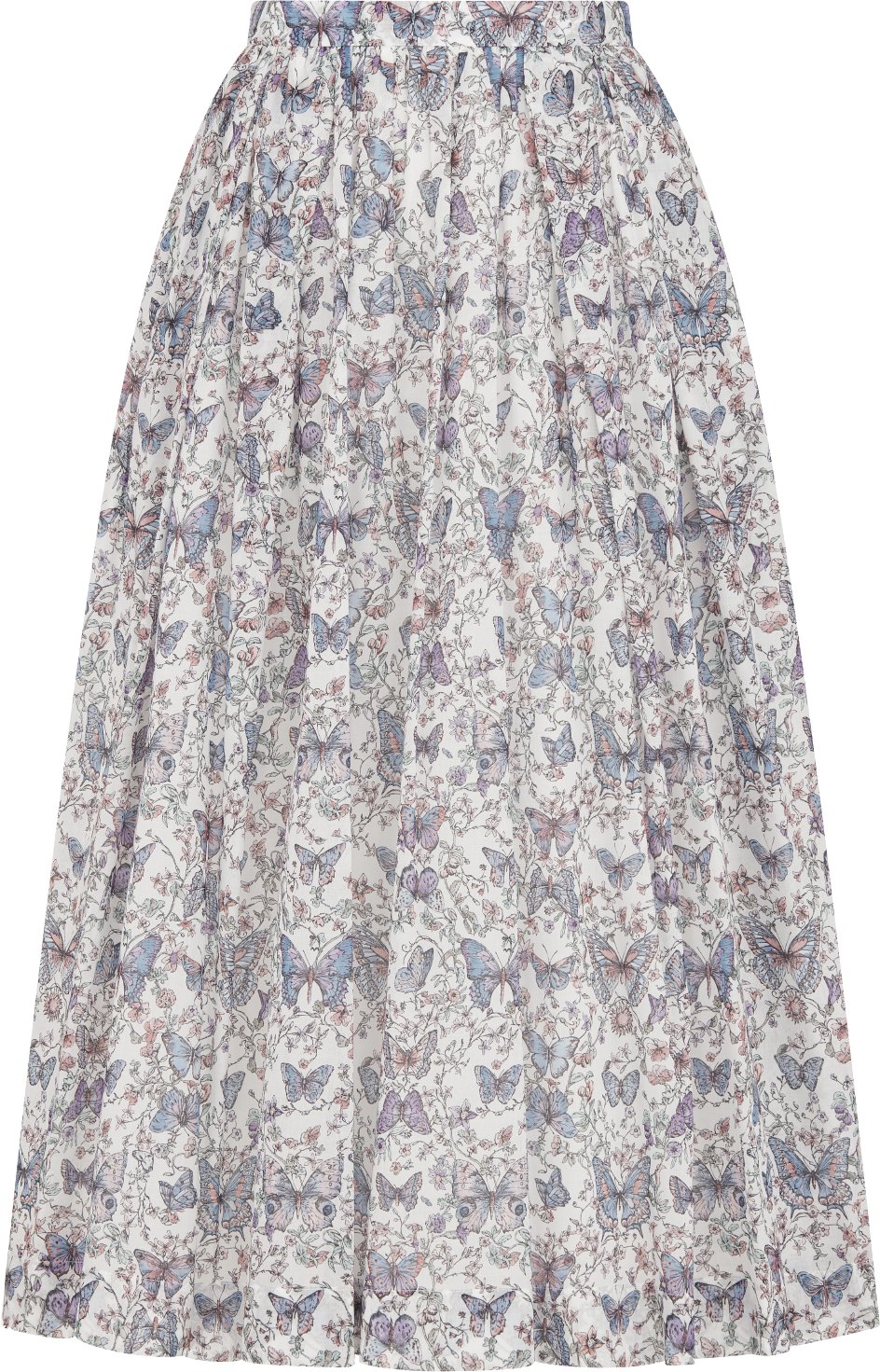 Mid-Length Flared Skirt Front view Front view