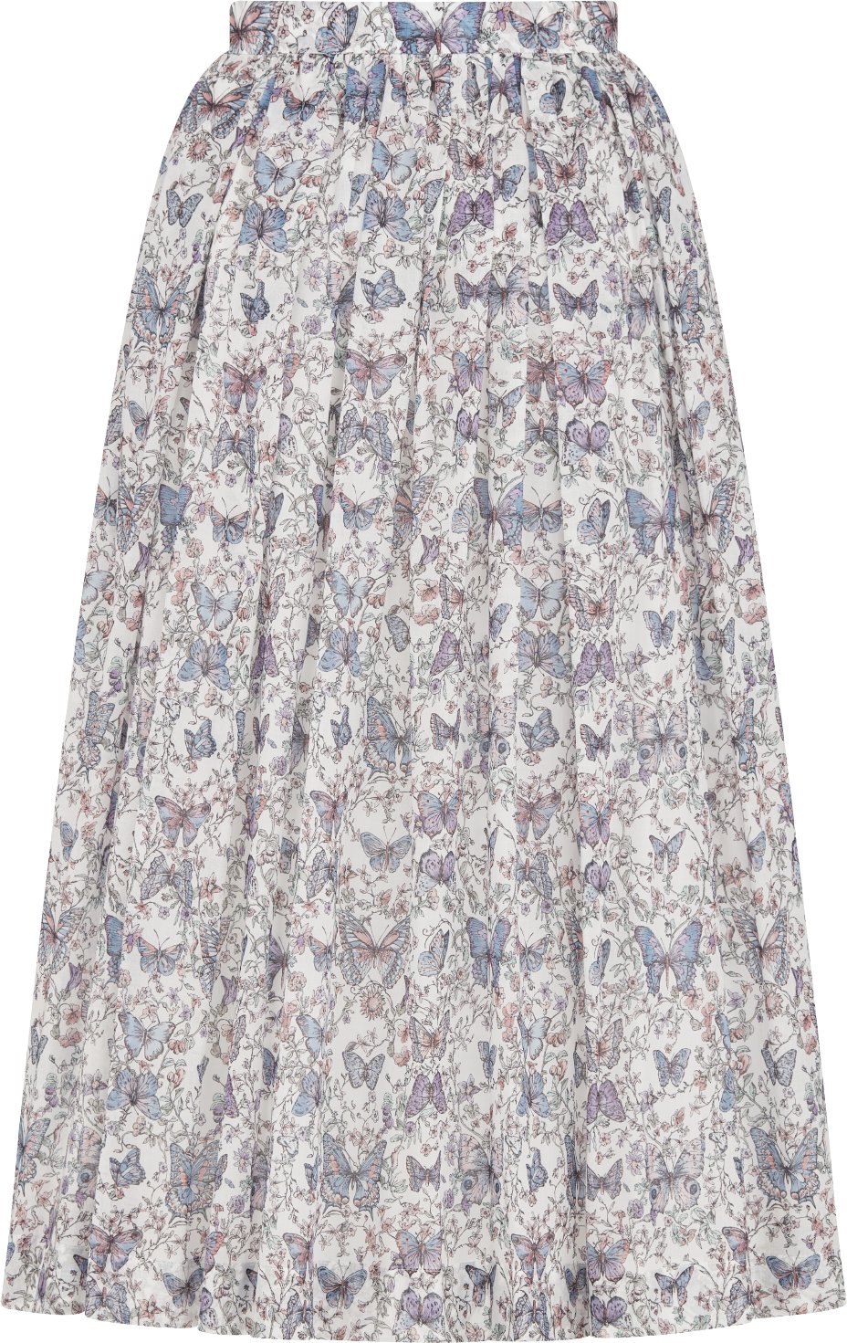 Mid-Length Flared Skirt Back view