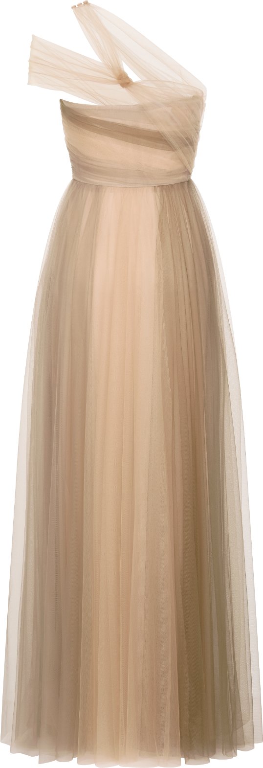 Long Asymmetric Dress Back view