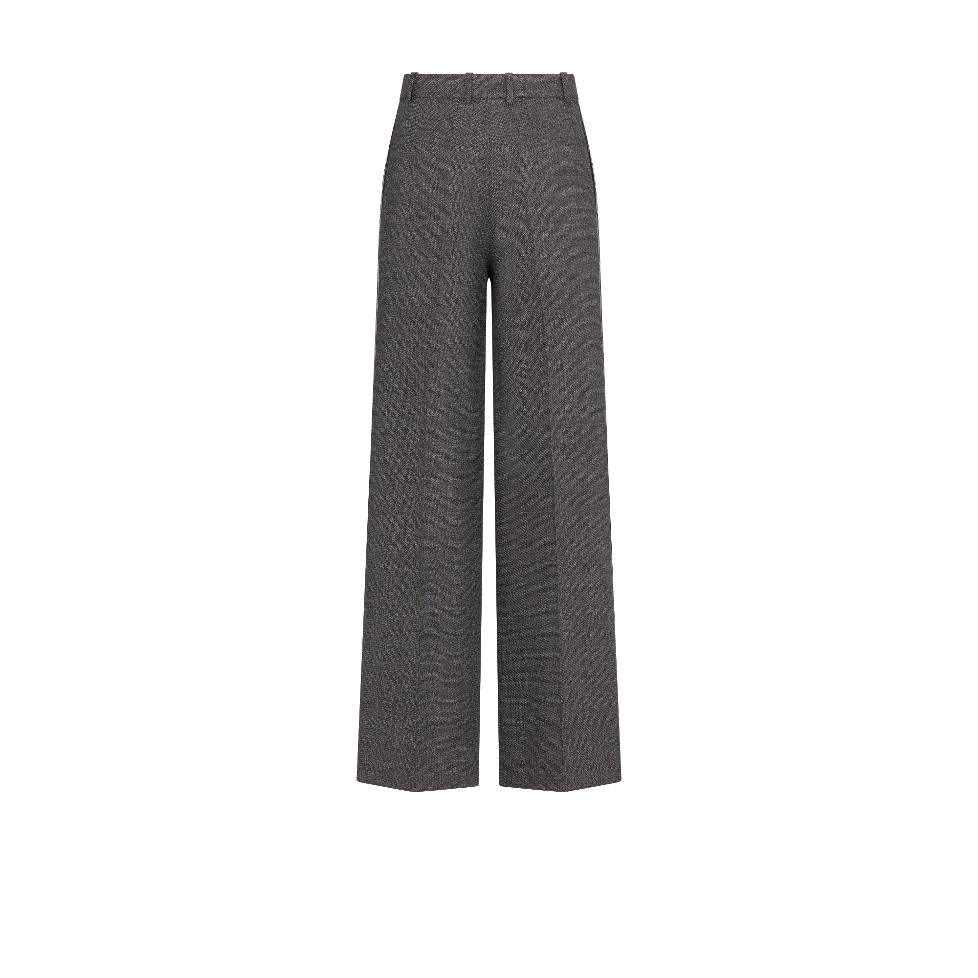 Hose Leichte Schurwolle in Grau mit Dior Graphique Motiv E08