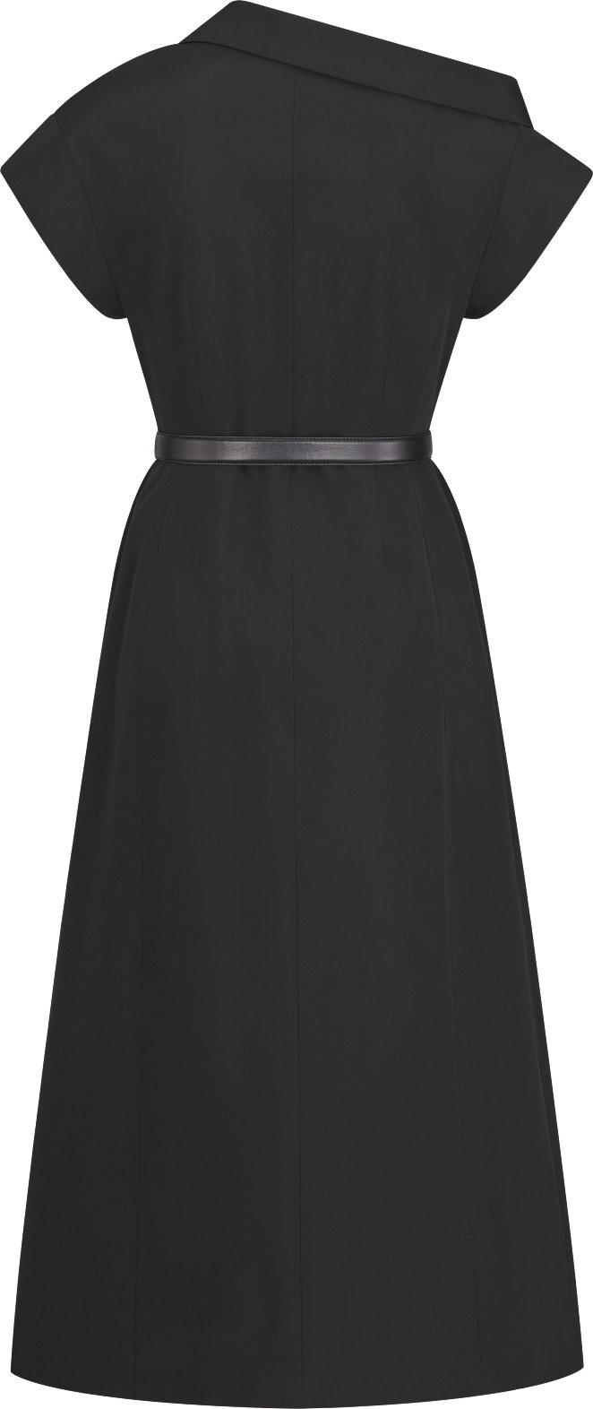 Robe mi-longue asymétrique Vue arrière