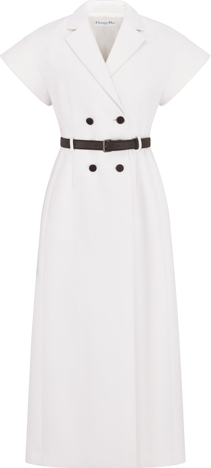 Mid-Length Belted Dress Front view Front view