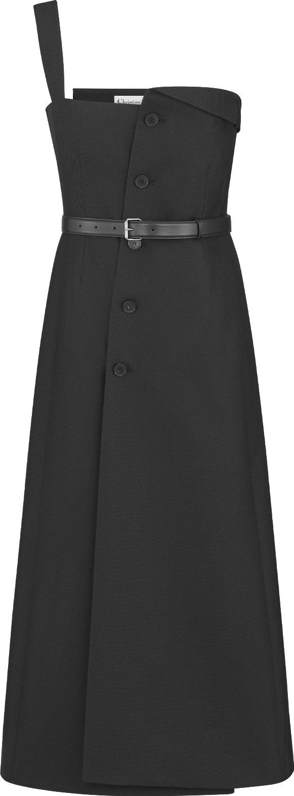Mid-Length Asymmetric Dress Front view