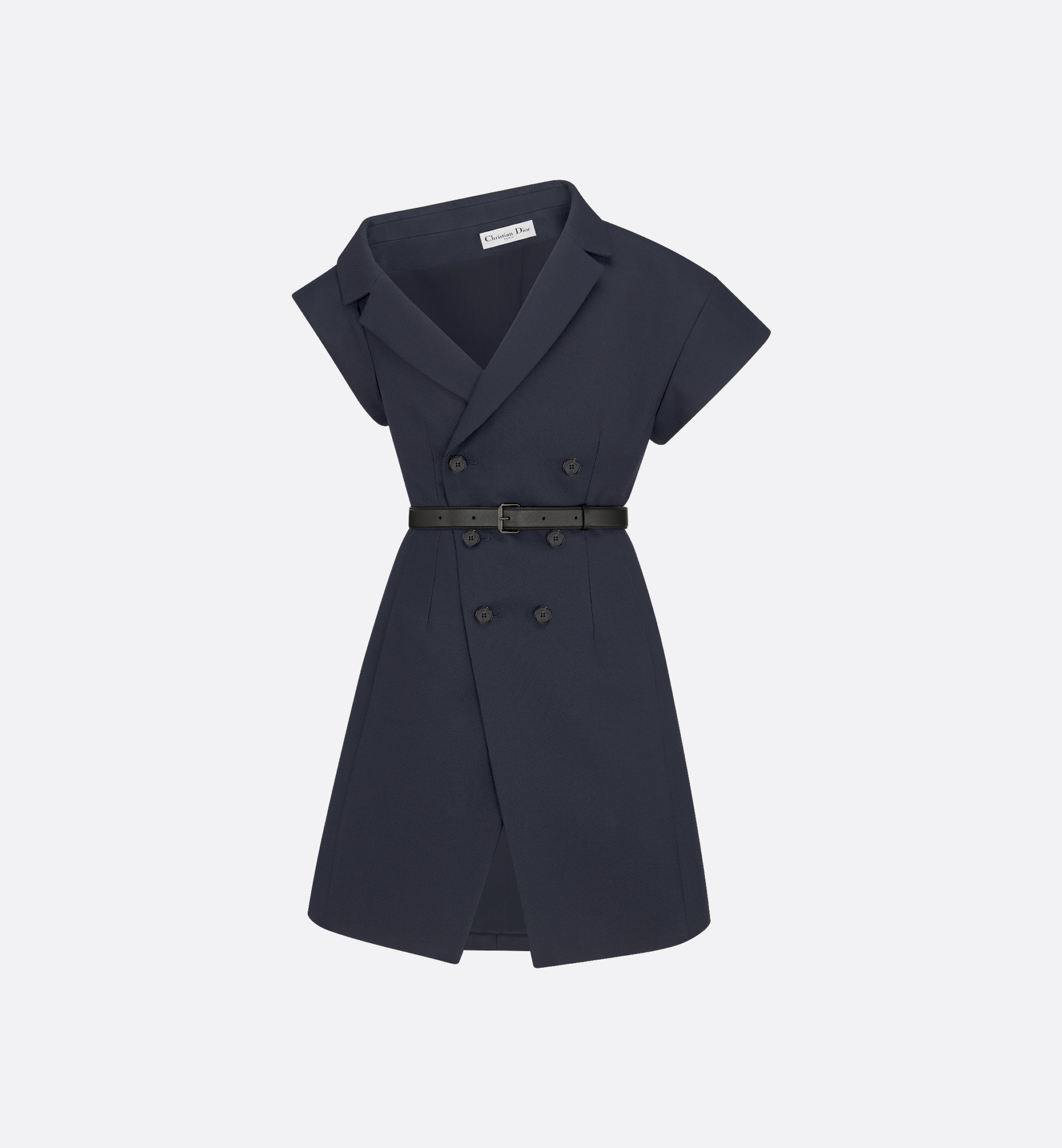 DIOR | アシンメトリー ショートドレス バージンウール & シルク DIOR | アシンメトリー ショートドレス バージンウール & シルク