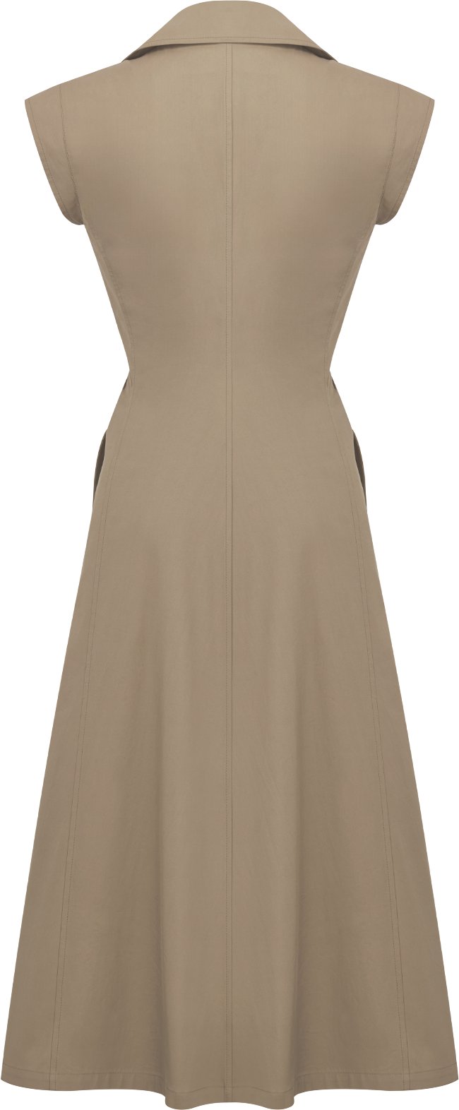 Mid-Length Dress Back view