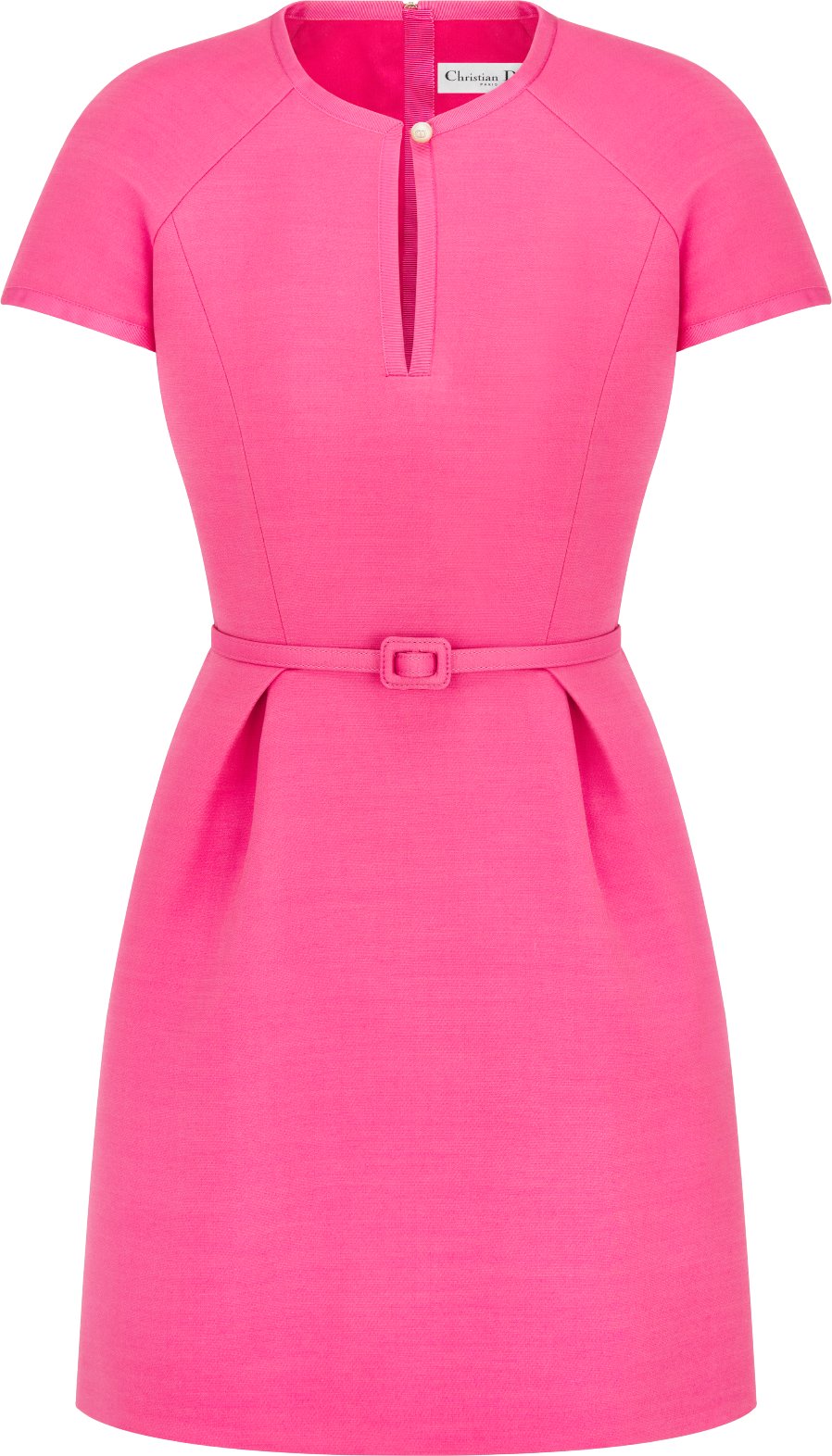 Miss Dior Short Belted Dress Front view