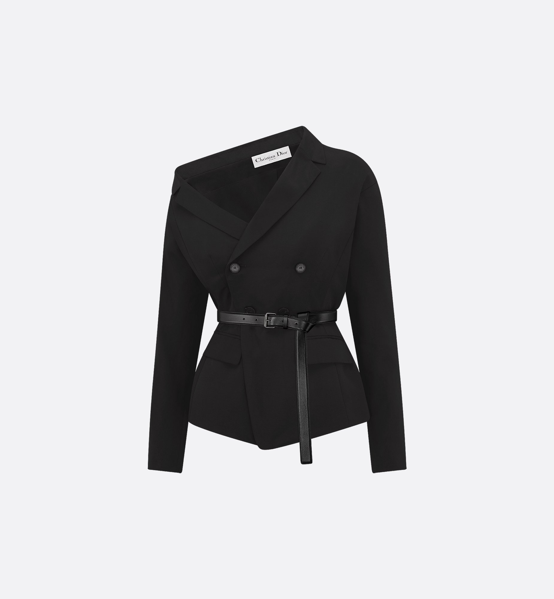 DIOR | ベルト付き アシンメトリー ジャケット シルク DIOR | ベルト付き アシンメトリー ジャケット シルク
