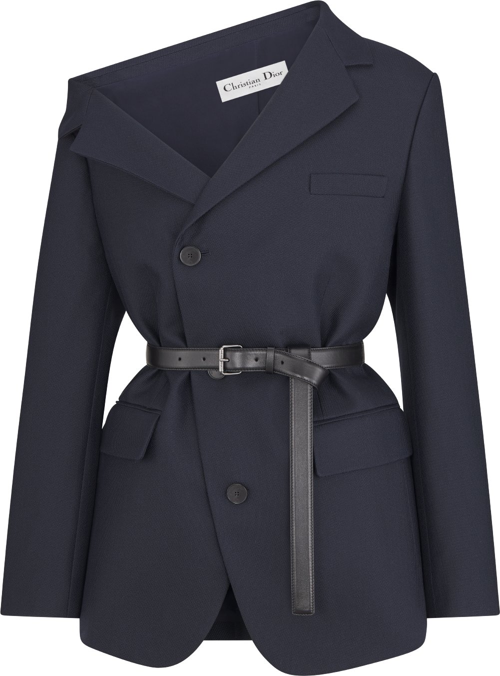 Asymmetric Belted Blazer Front view