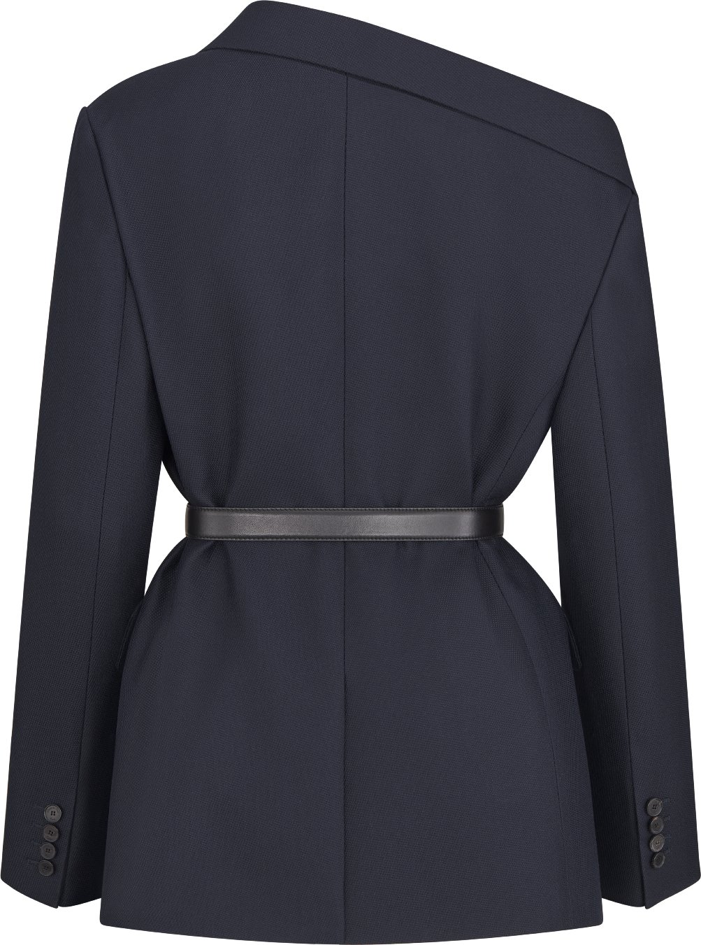 Asymmetric Belted Blazer Back view