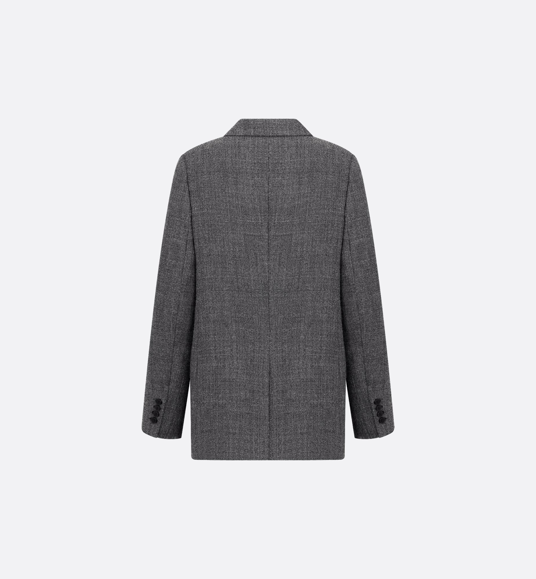 Blazer Gray Lightweight Virgin Wool with Dior Graphique Blazer Gray Lightweight Virgin Wool with Dior Graphique
