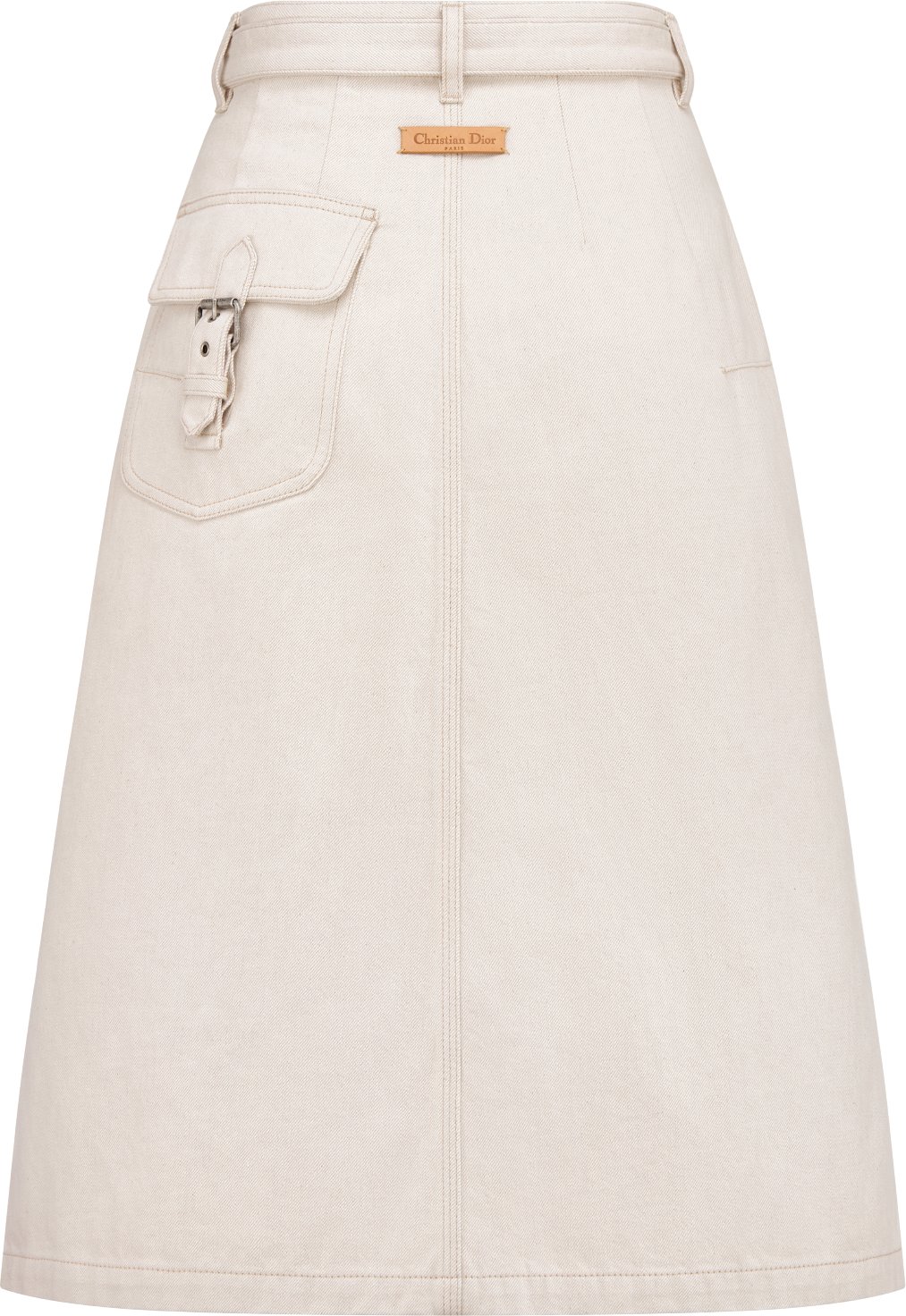 半額 50％OFFの通販 Belted Skirt Ecru Cotton Denim with Dior Oblique Interior | DIOR その他