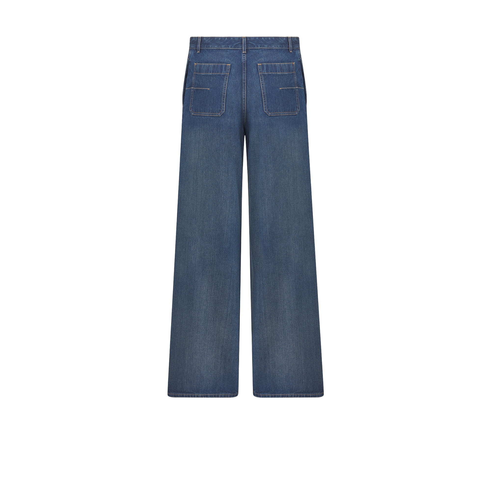 Flared Jeans Blue Dior Graphique Cotton Denim E08