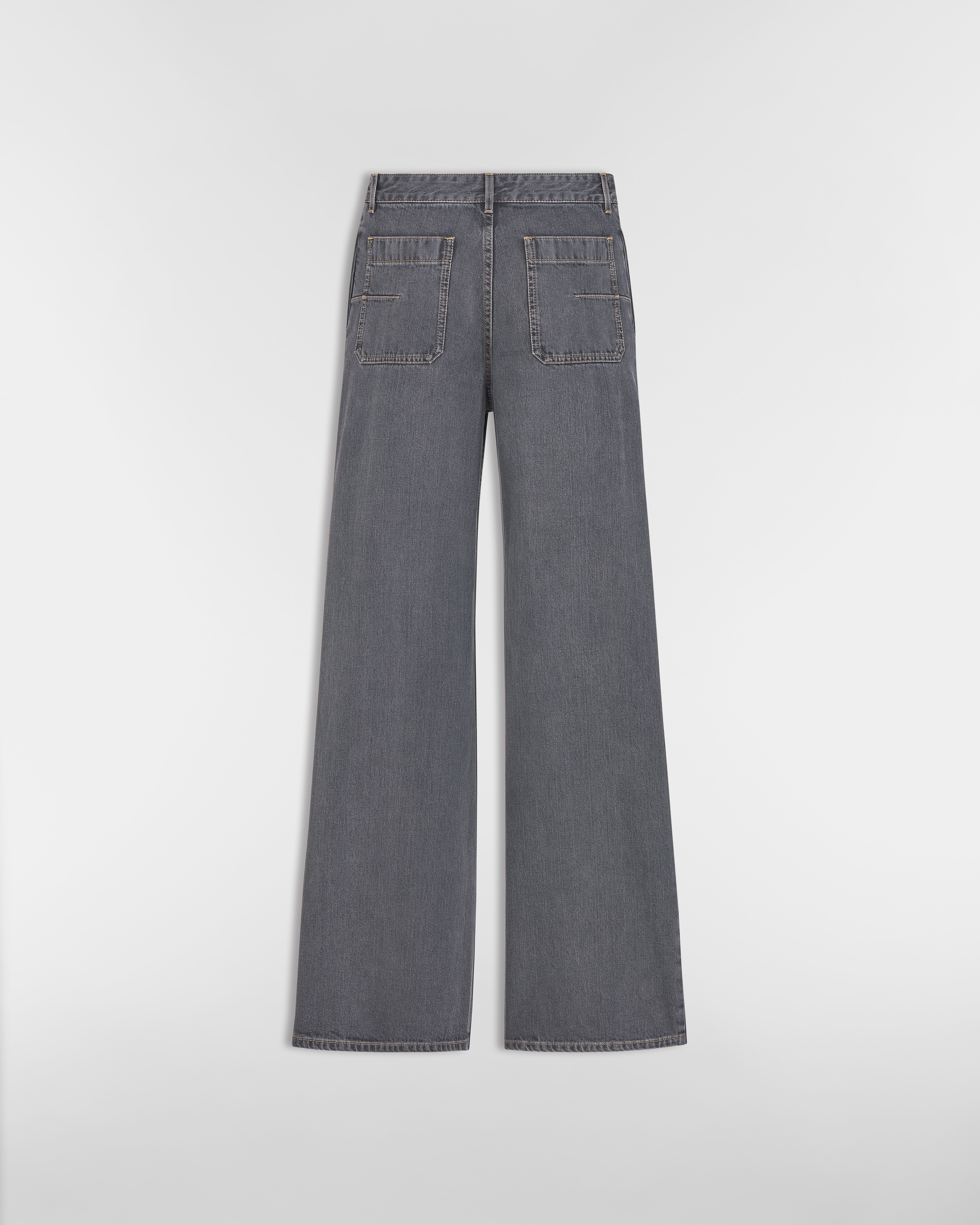 DiorAlps Flared Jeans Gray Dior Graphique Cotton Denim E08