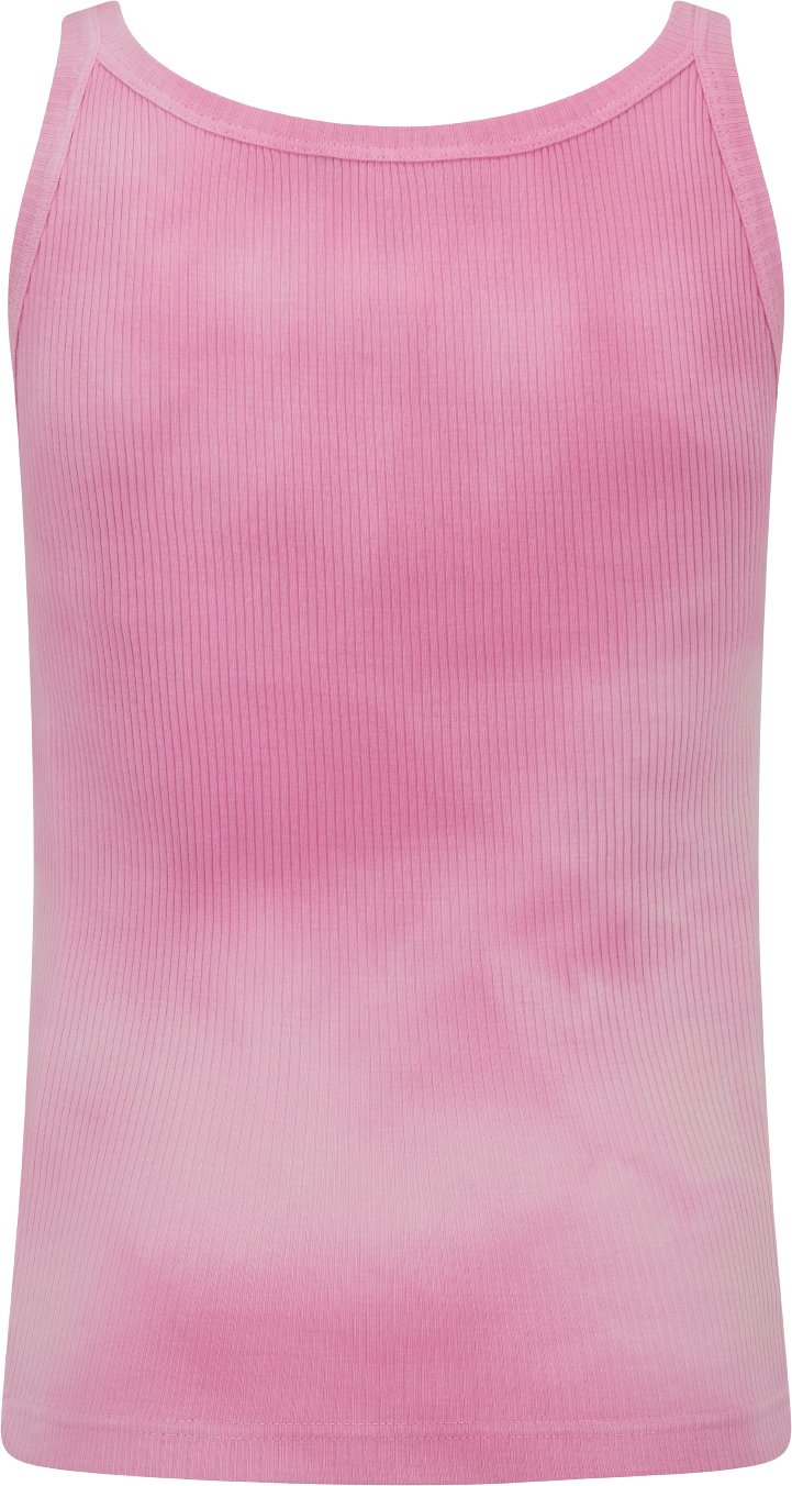 Miss Dior Tank Top Bright Pink Ribbed Cotton Jersey with Tie & Dior Motif |  DIOR
