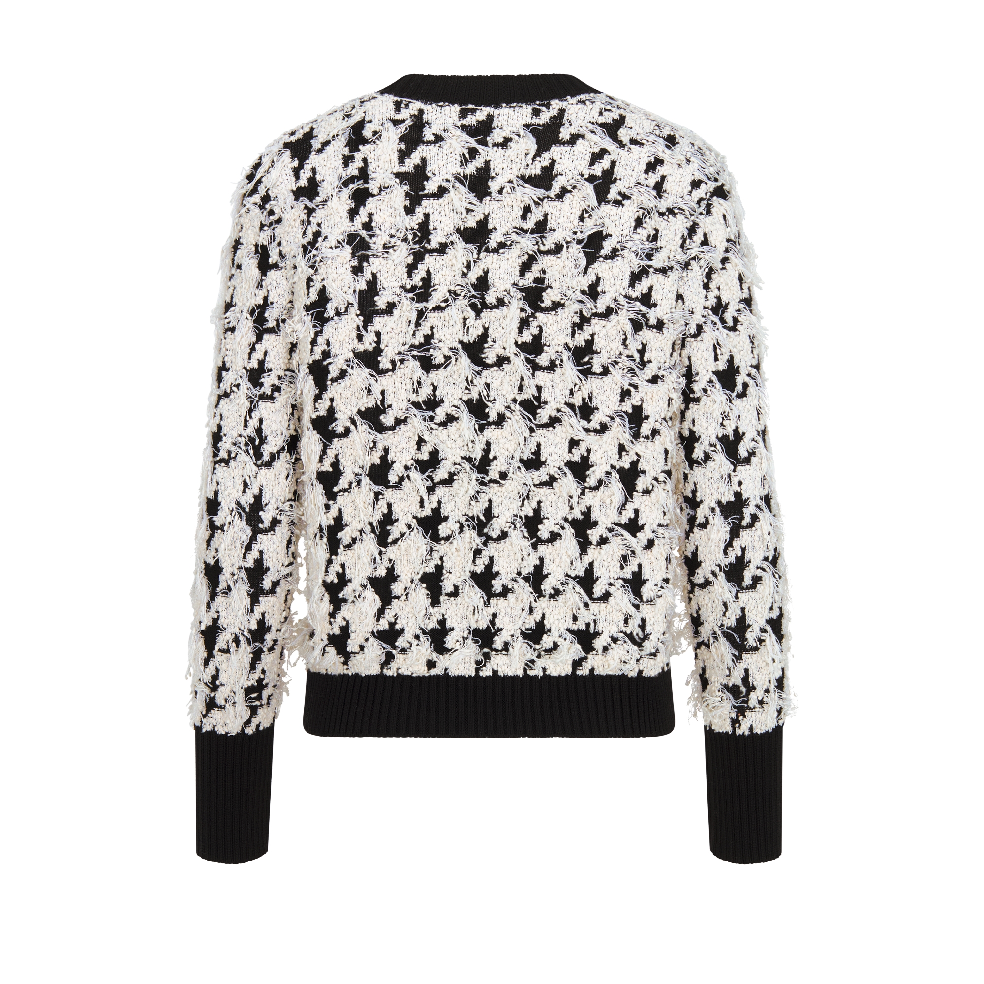 ツインセット ハウンドトゥース ウール & コットン ブレンド フィルクーペ ニット E08