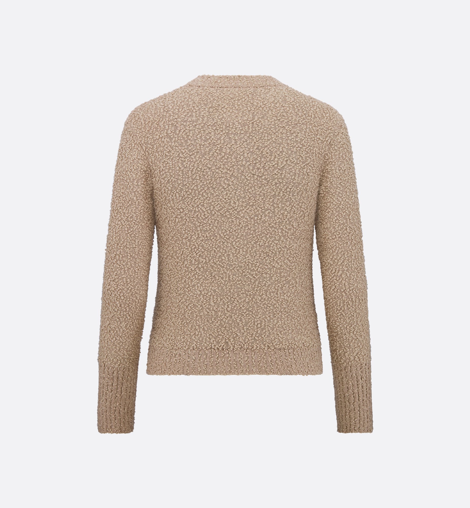 Twinset Beige Cotton- and Wool-Blend Bouclé Knit | DIOR Twinset Beige Cotton- and Wool-Blend Bouclé Knit | DIOR