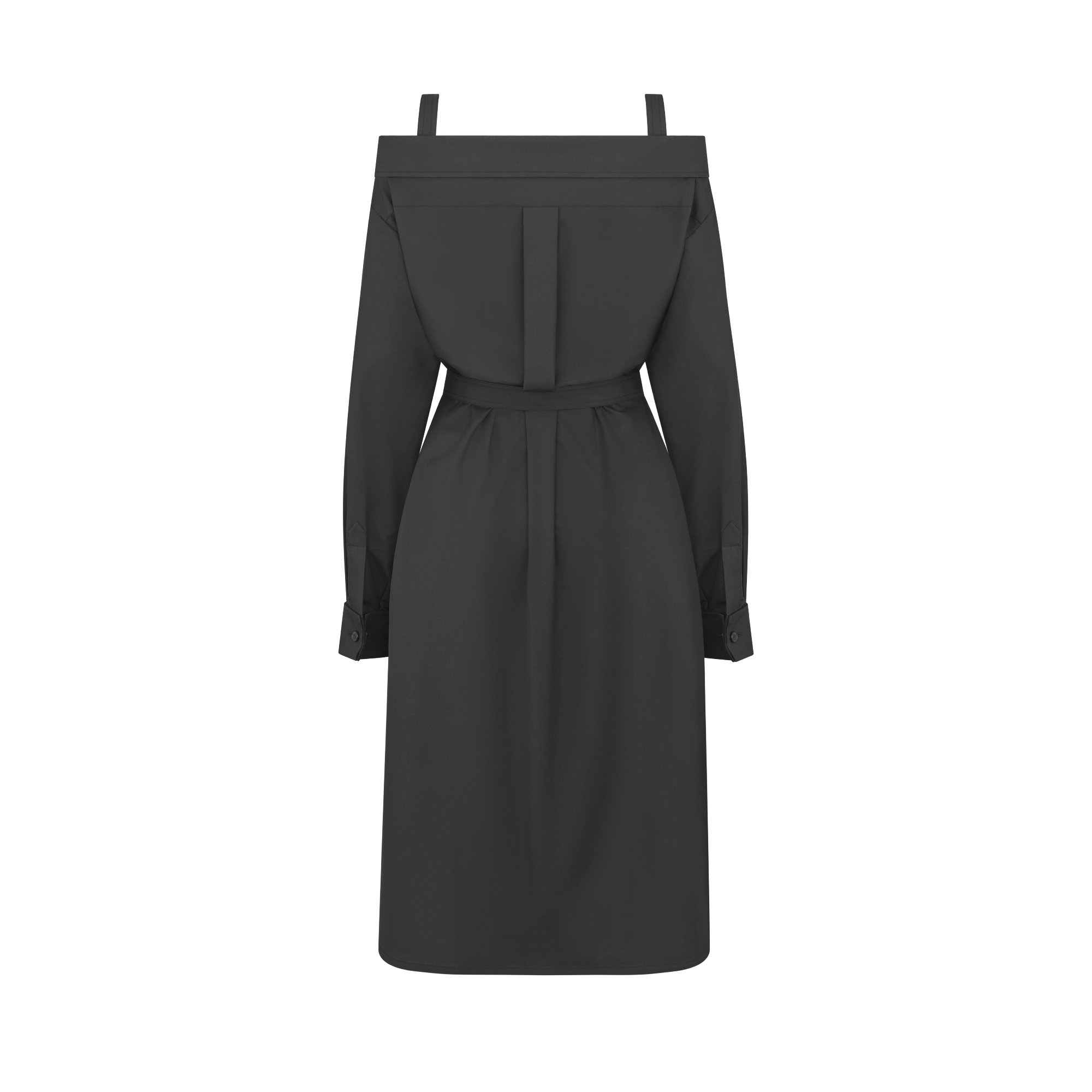 シャツドレス コットン & シルク ポプリン E08