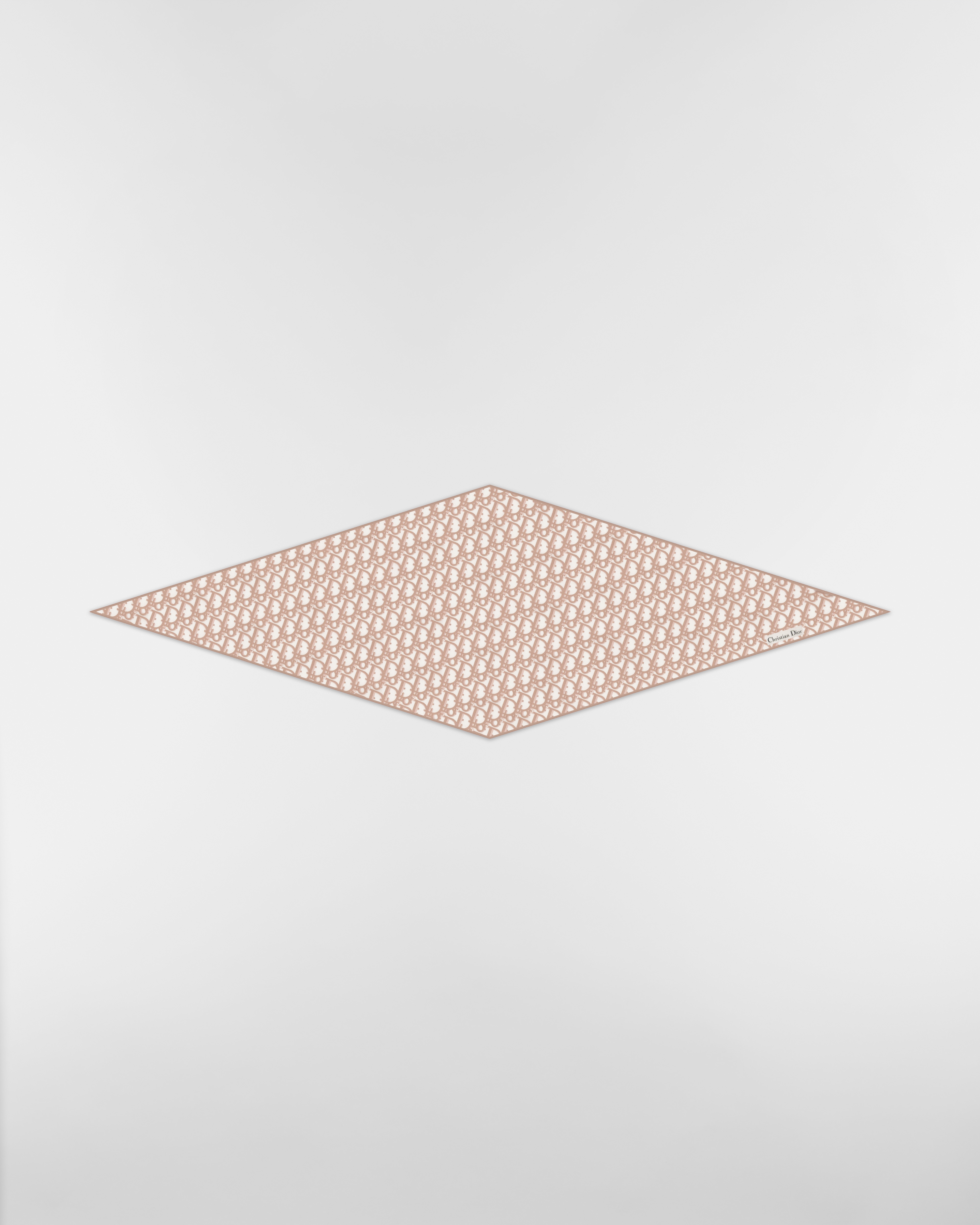 Dior Oblique Dior Diamond 絲巾 Rose Des Vents 絲綢斜紋布 E01