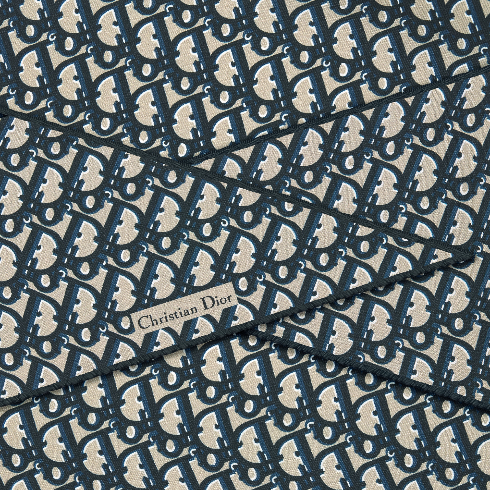 Dior Oblique Dior Diamond Navy Blue Silk Twill E09