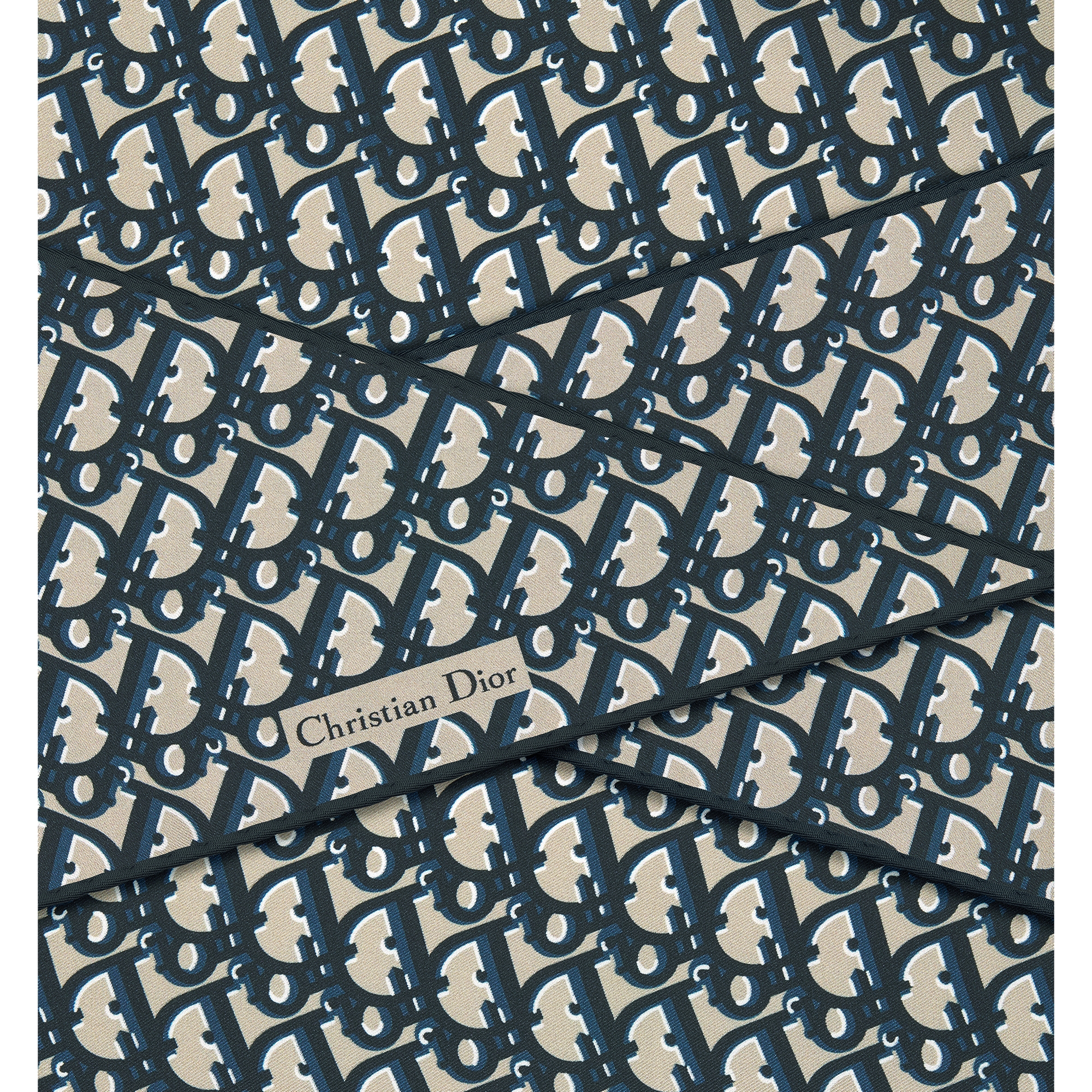 Dior Oblique Dior Diamond Navy Blue Silk Twill E09