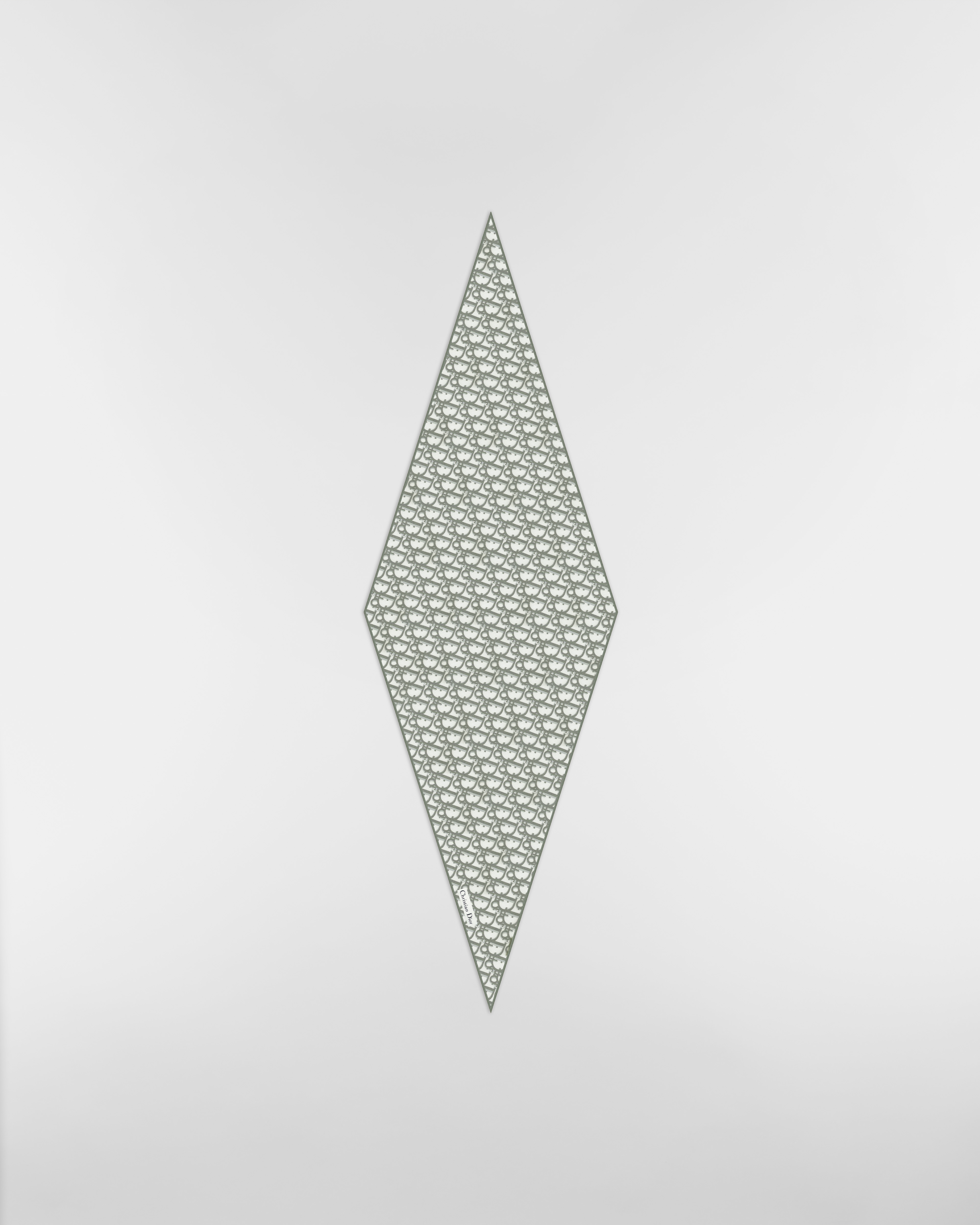 Dior Diamond Dior Oblique Twill de soie grise E01