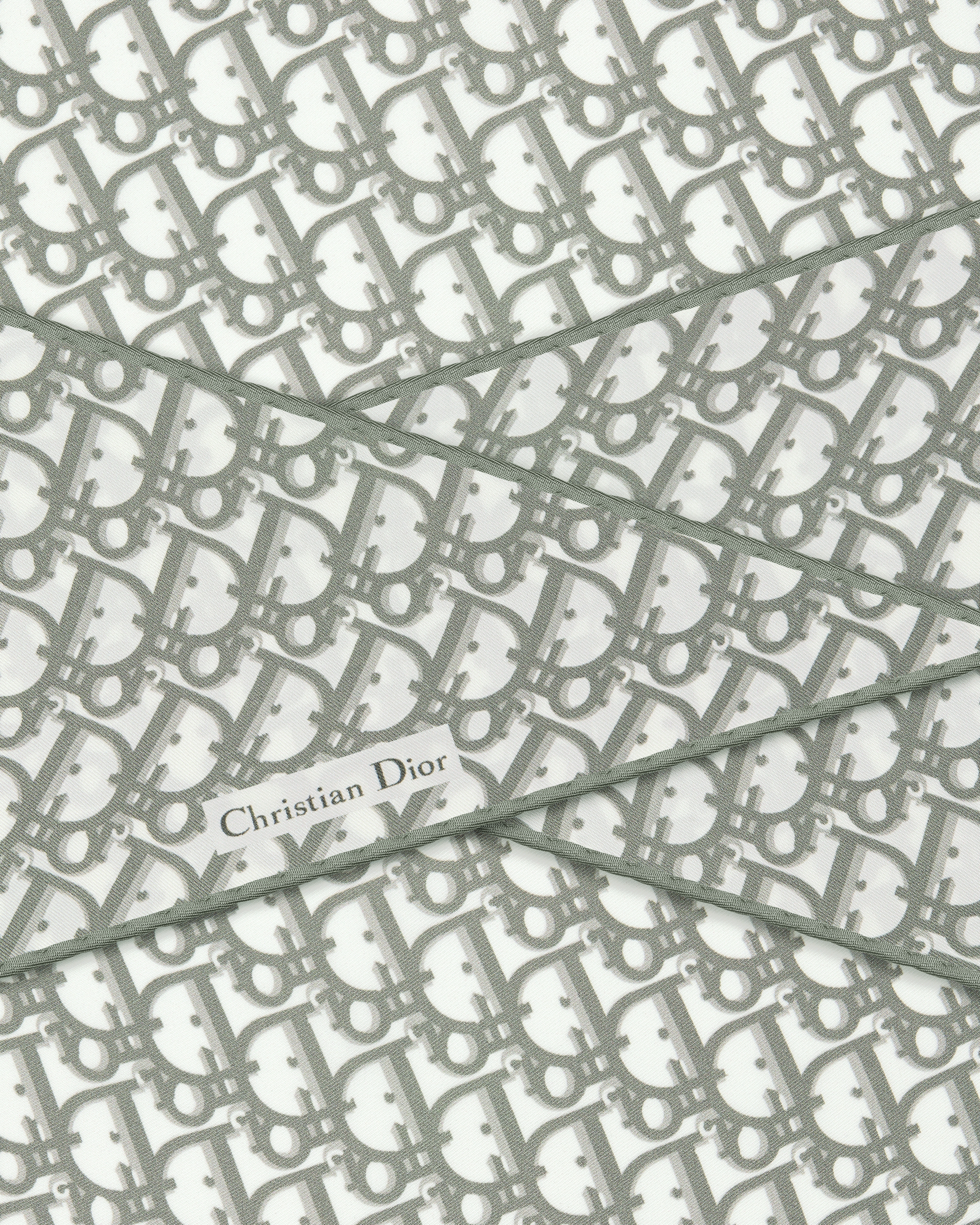 Dior Diamond Dior Oblique Twill de soie grise E09