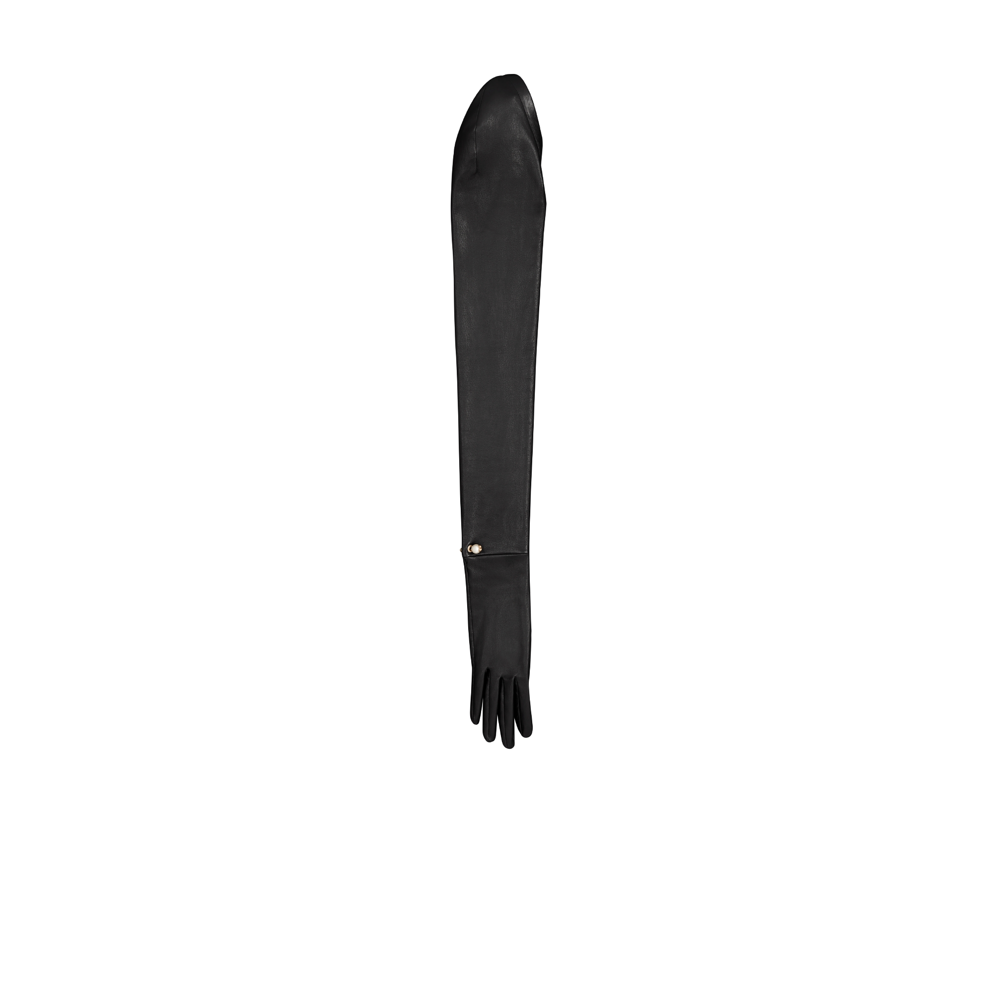 Gants longs en cuir véritable - Intérieur flanelle et touché tactile