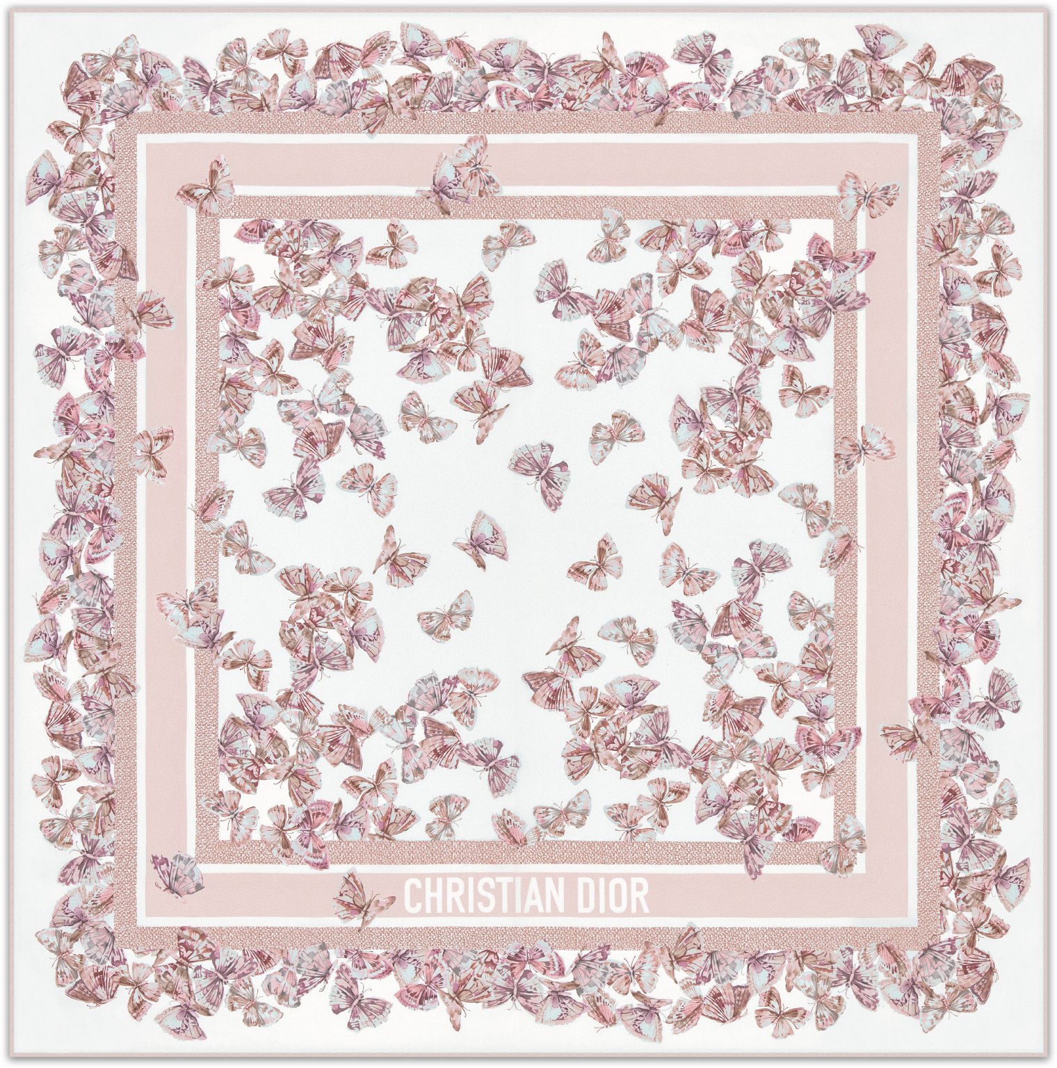 Dior Camo Papillon 90 Square Scarf Front view