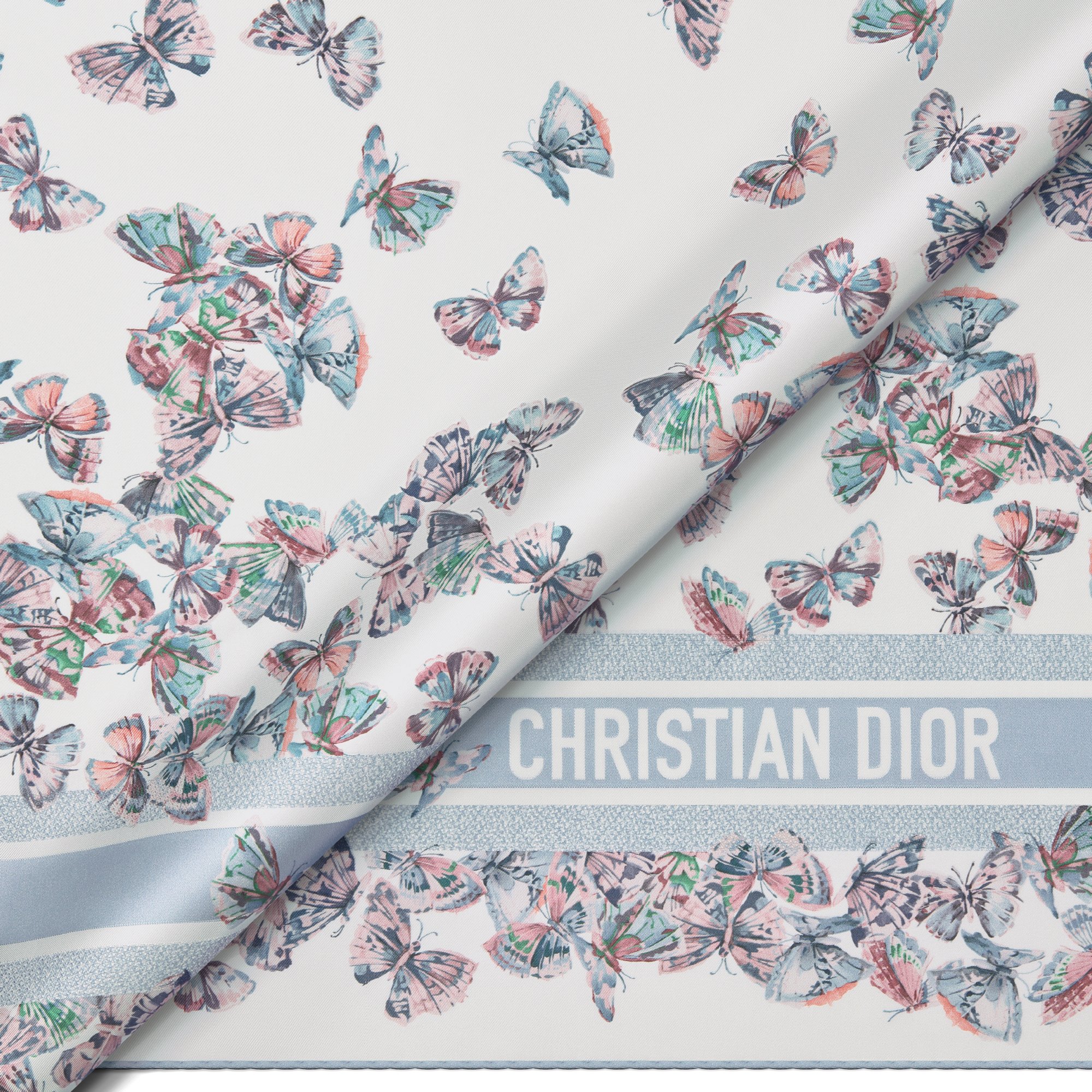 Dior Camo Papillon 90 Square Scarf Detailed view