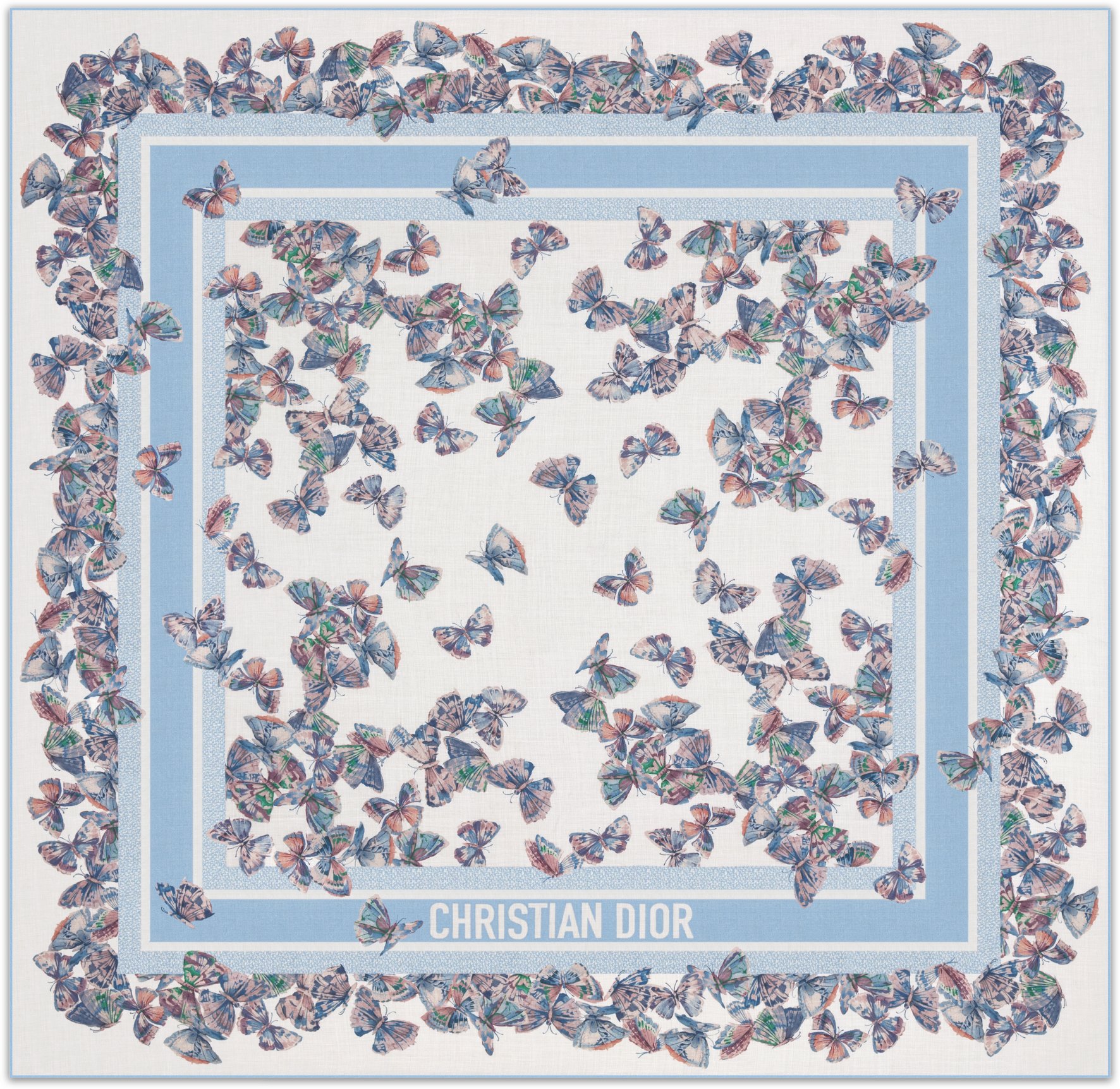 Dior Camo Papillon Shawl Front view