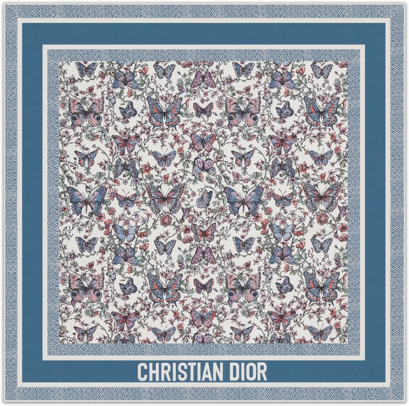 Pañuelo cuadrado 70 Toile de Jouy Papillon aria_frontView
