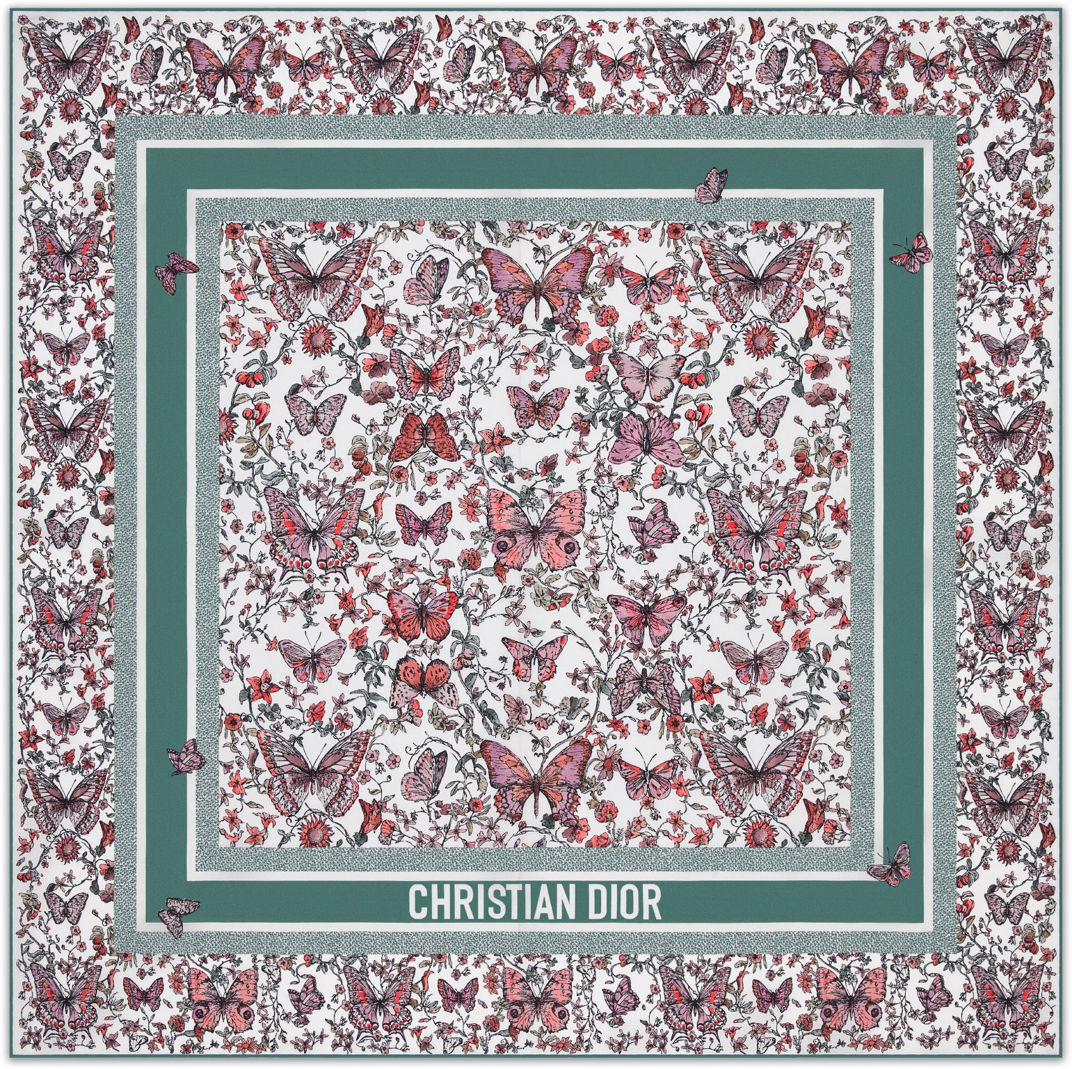Toile de Jouy Papillon 90 方巾 aria_woman_viewcode_e01