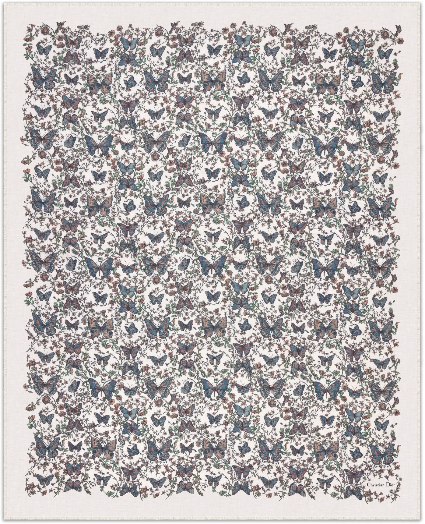 Toile de Jouy Papillon Stole Unfolded view