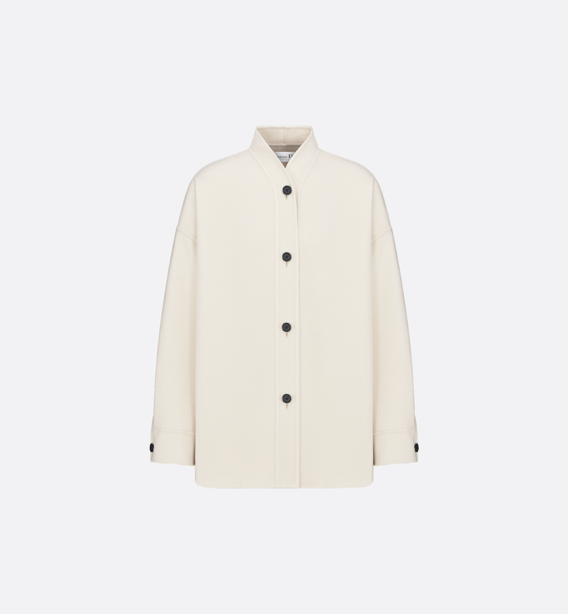 Loose-Fit Jacket Ecru Double-Sided Virgin Wool- and Angora Loose-Fit Jacket Ecru Double-Sided Virgin Wool- and Angora