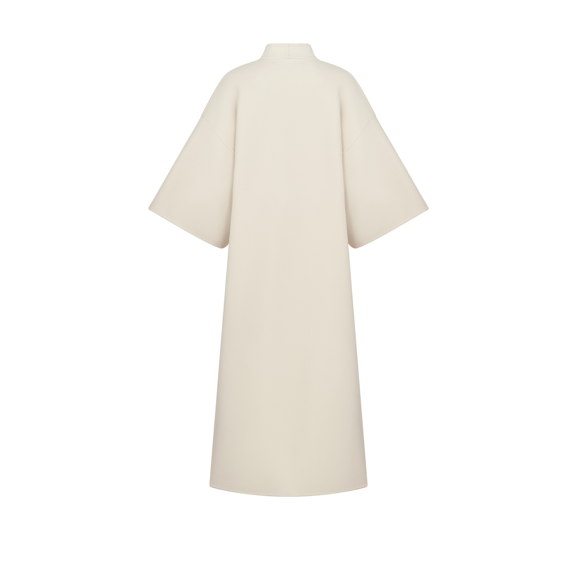 Palto Coat Ecru Double-Sided Virgin Wool-Angora-Blend Felt E08