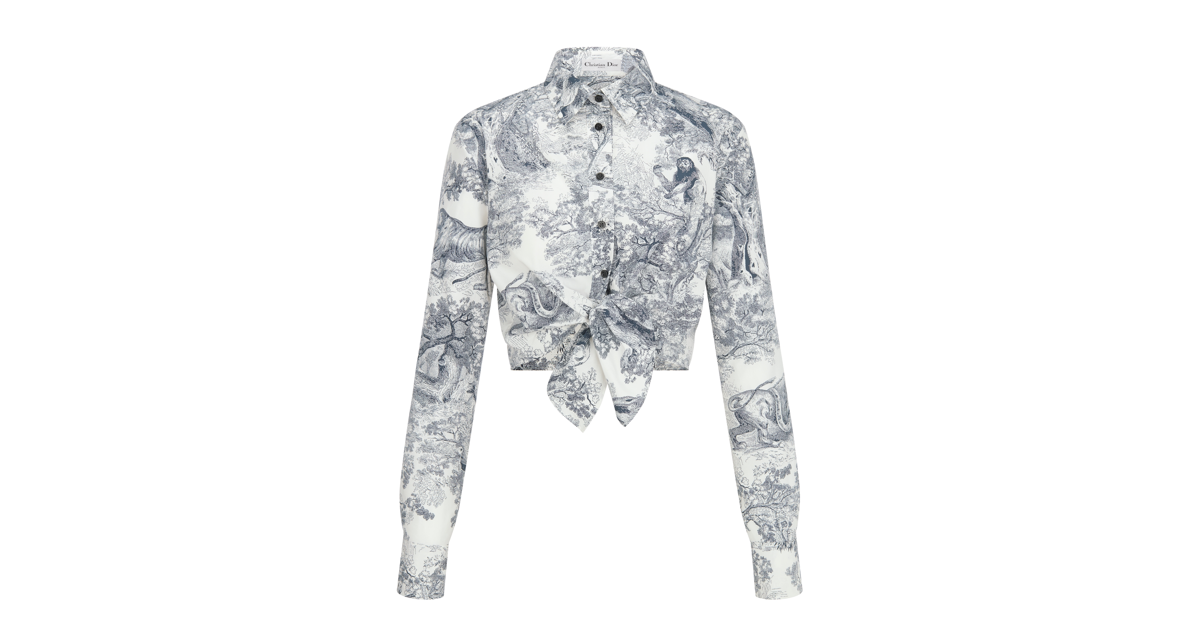 Dioriviera Cropped Tied Blouse