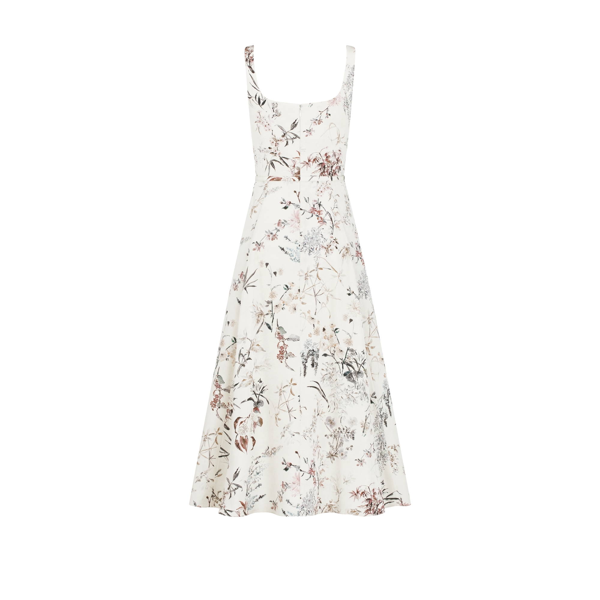 ベルト付き ミディドレス Millefiori シルクファイユ E08