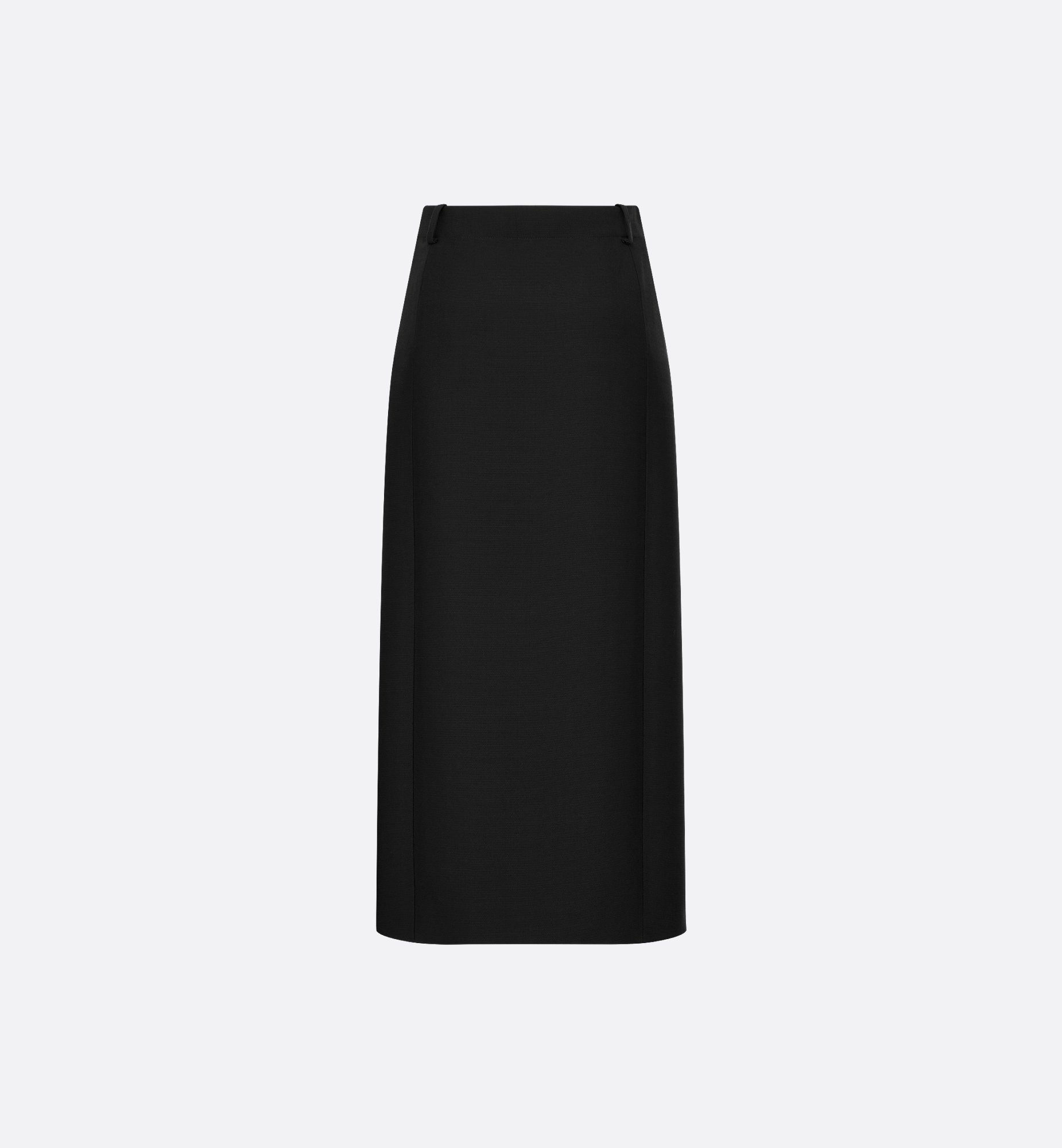 Mid-Length Wrap Skirt Gray Wool and Silk with Black Velvet Mid-Length Wrap Skirt Gray Wool and Silk with Black Velvet